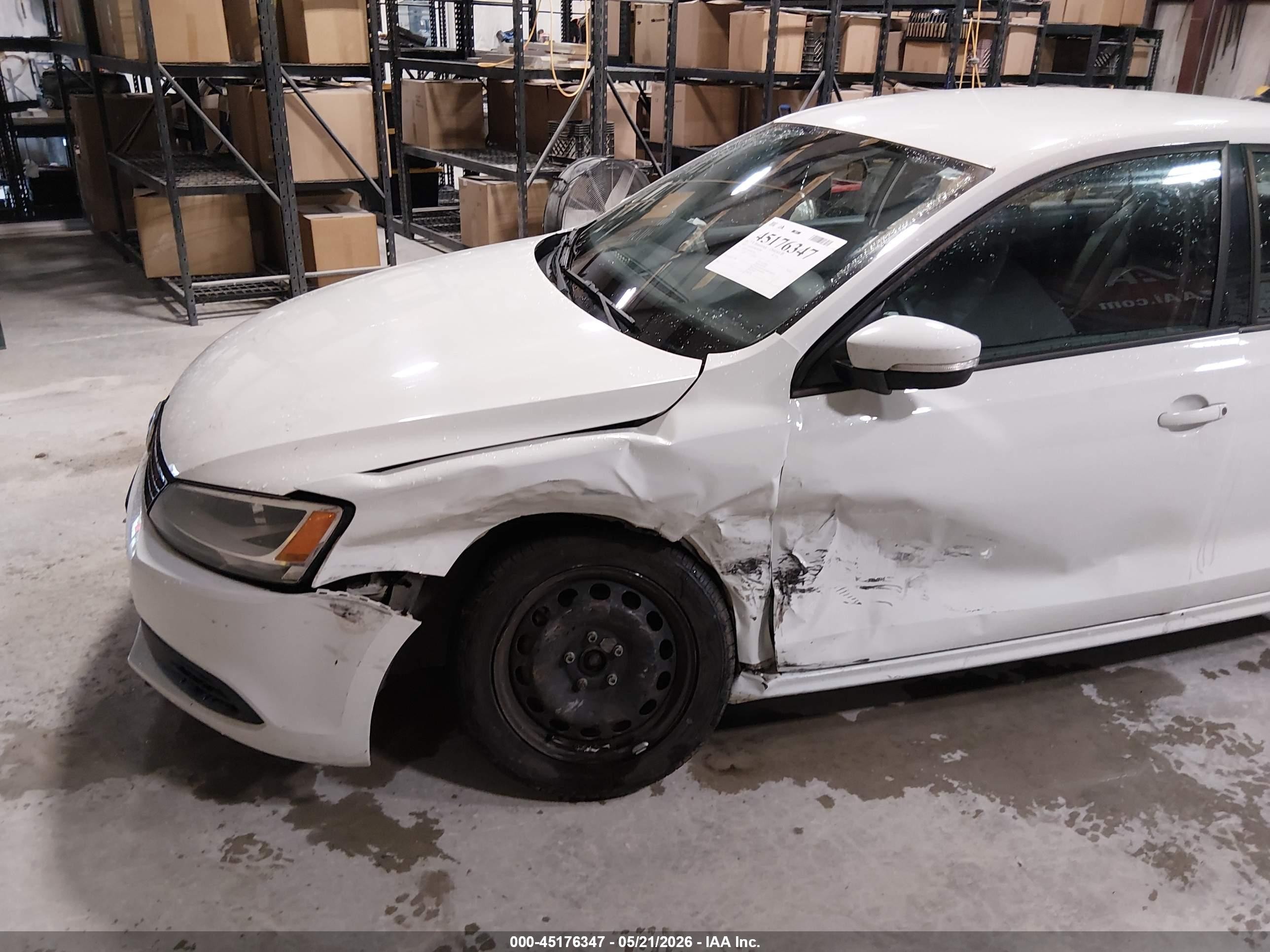 2014 Volkswagen Jetta 1.8t Se Белый vin: 3VWD17AJ6EM413556