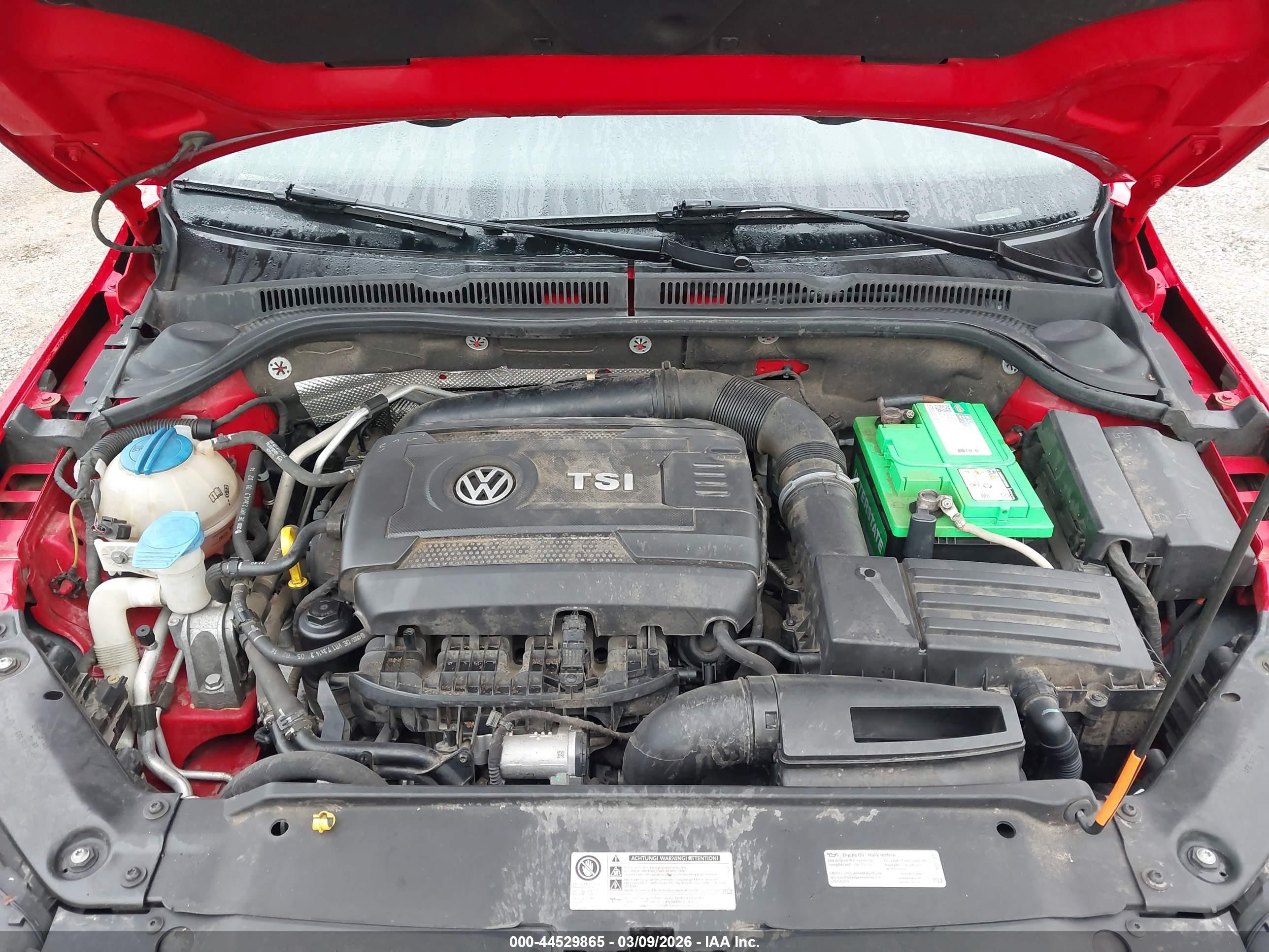 2014 Volkswagen Jetta 1.8t Se Red vin: 3VWD17AJ6EM417557