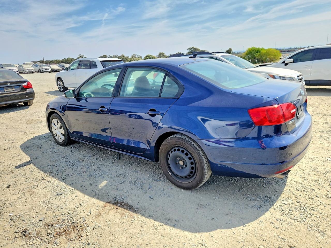2014 Volkswagen Jetta Se Blue vin: 3VWD17AJ6EM417915