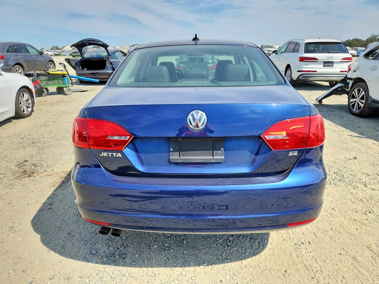 2014 Volkswagen Jetta Se Blue vin: 3VWD17AJ6EM417915
