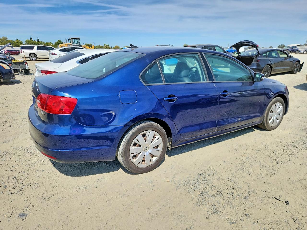2014 Volkswagen Jetta Se Blue vin: 3VWD17AJ6EM417915