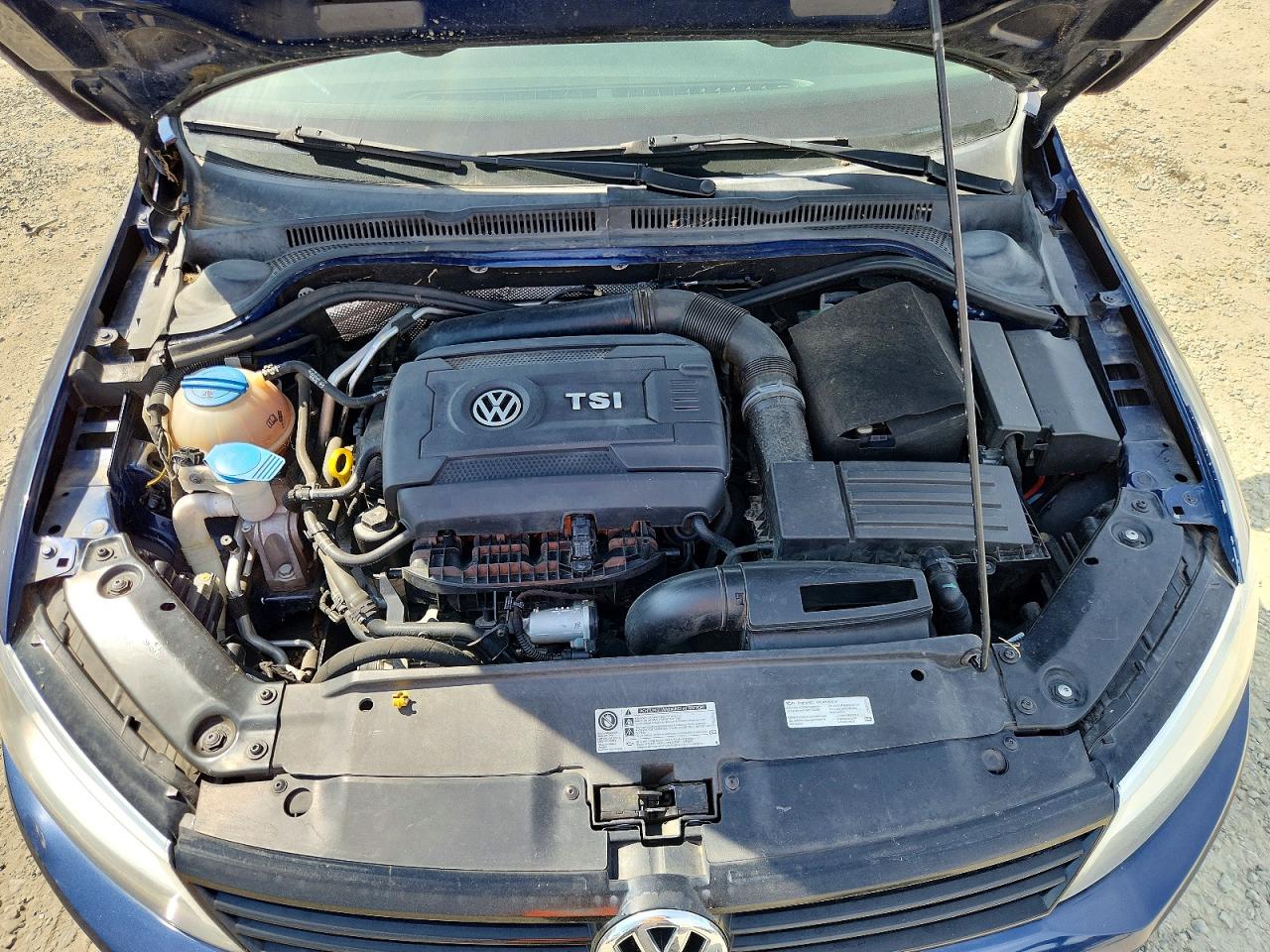 2014 Volkswagen Jetta Se Blue vin: 3VWD17AJ6EM417915
