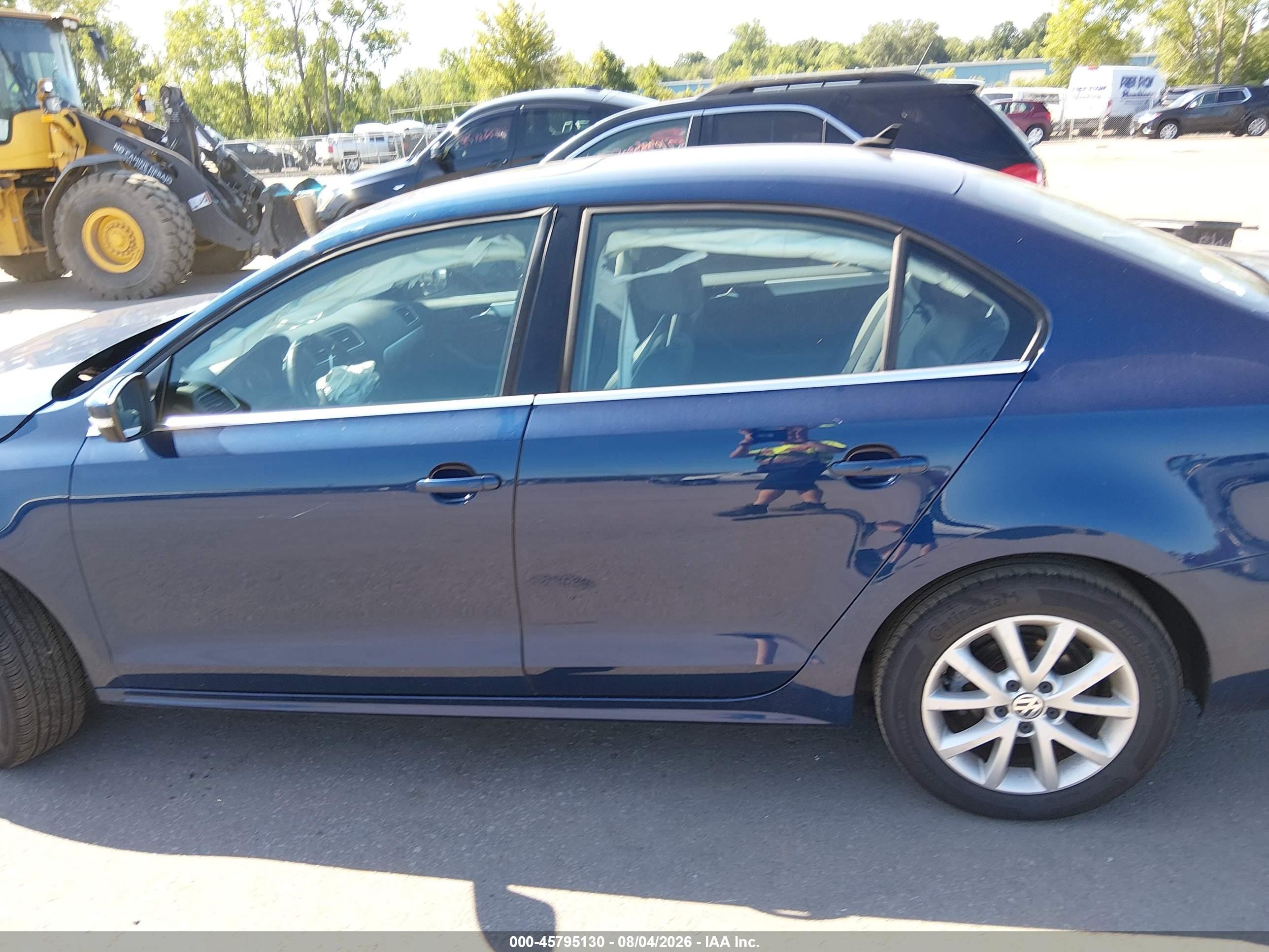 2014 Volkswagen Jetta 1.8t Se Синий vin: 3VWD17AJ7EM209381