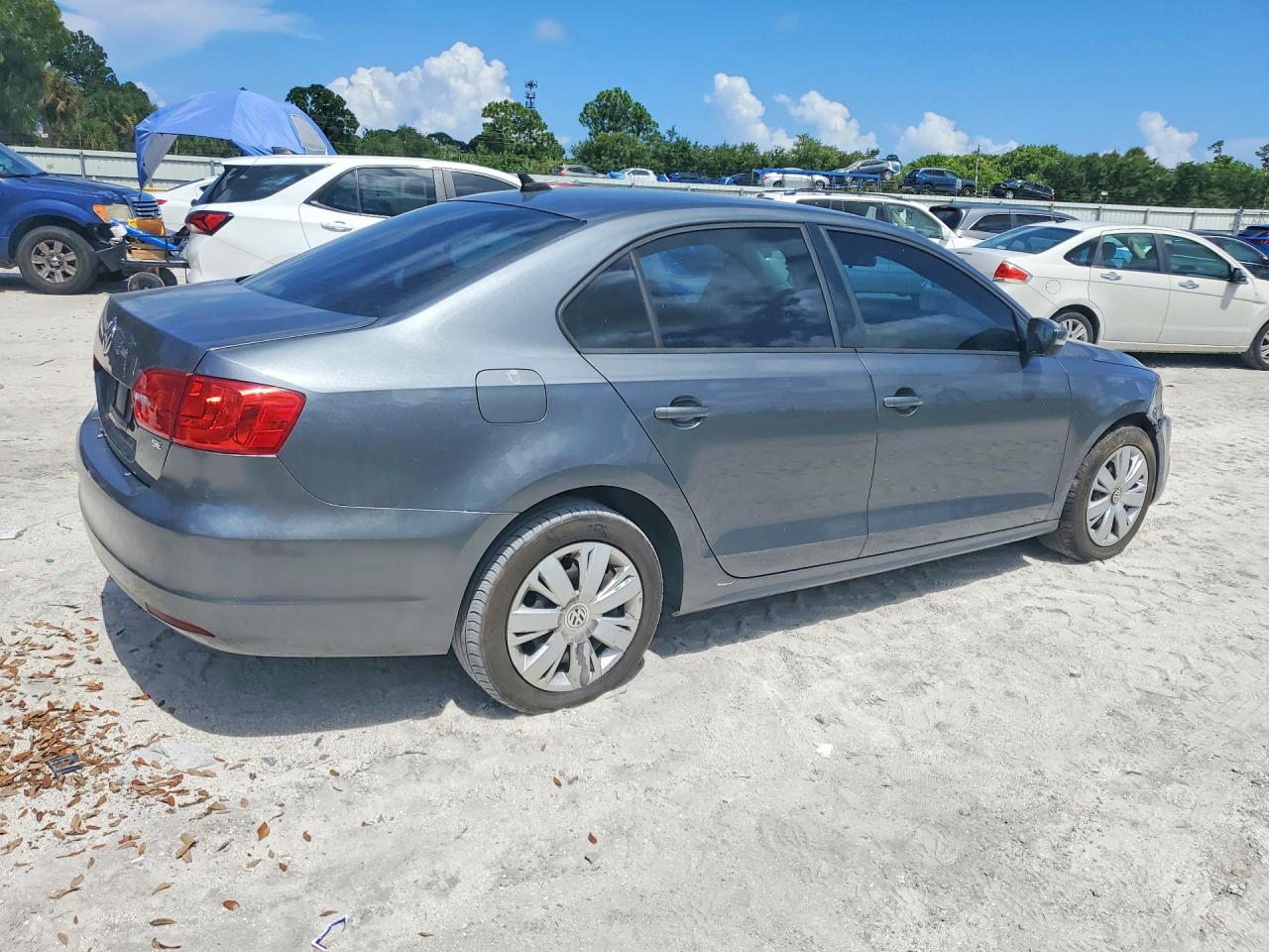 2014 Volkswagen Jetta Se Gray vin: 3VWD17AJ7EM238279