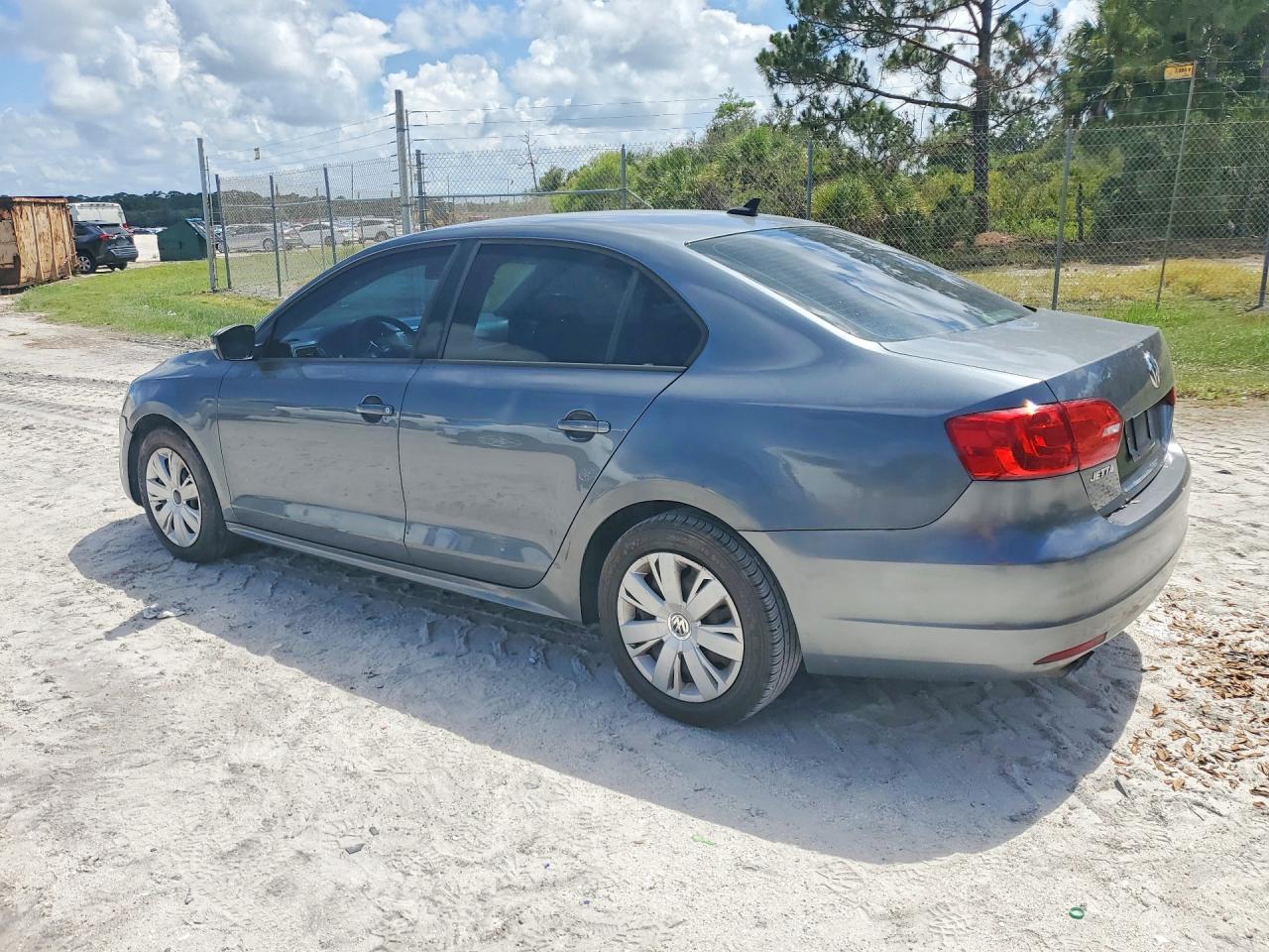 2014 Volkswagen Jetta Se Gray vin: 3VWD17AJ7EM238279