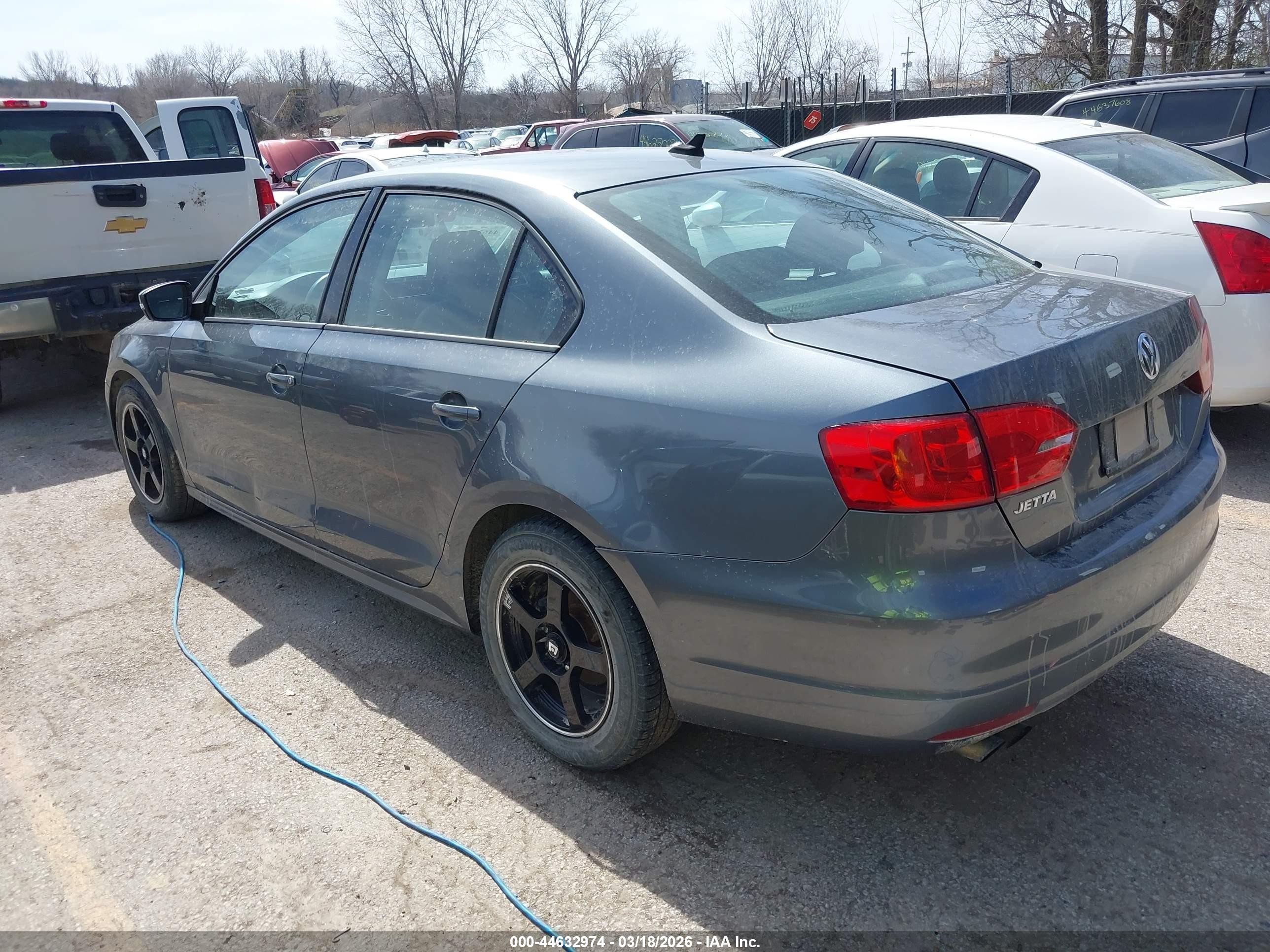 2014 Volkswagen Jetta 1.8t Se Gray vin: 3VWD17AJ7EM238850