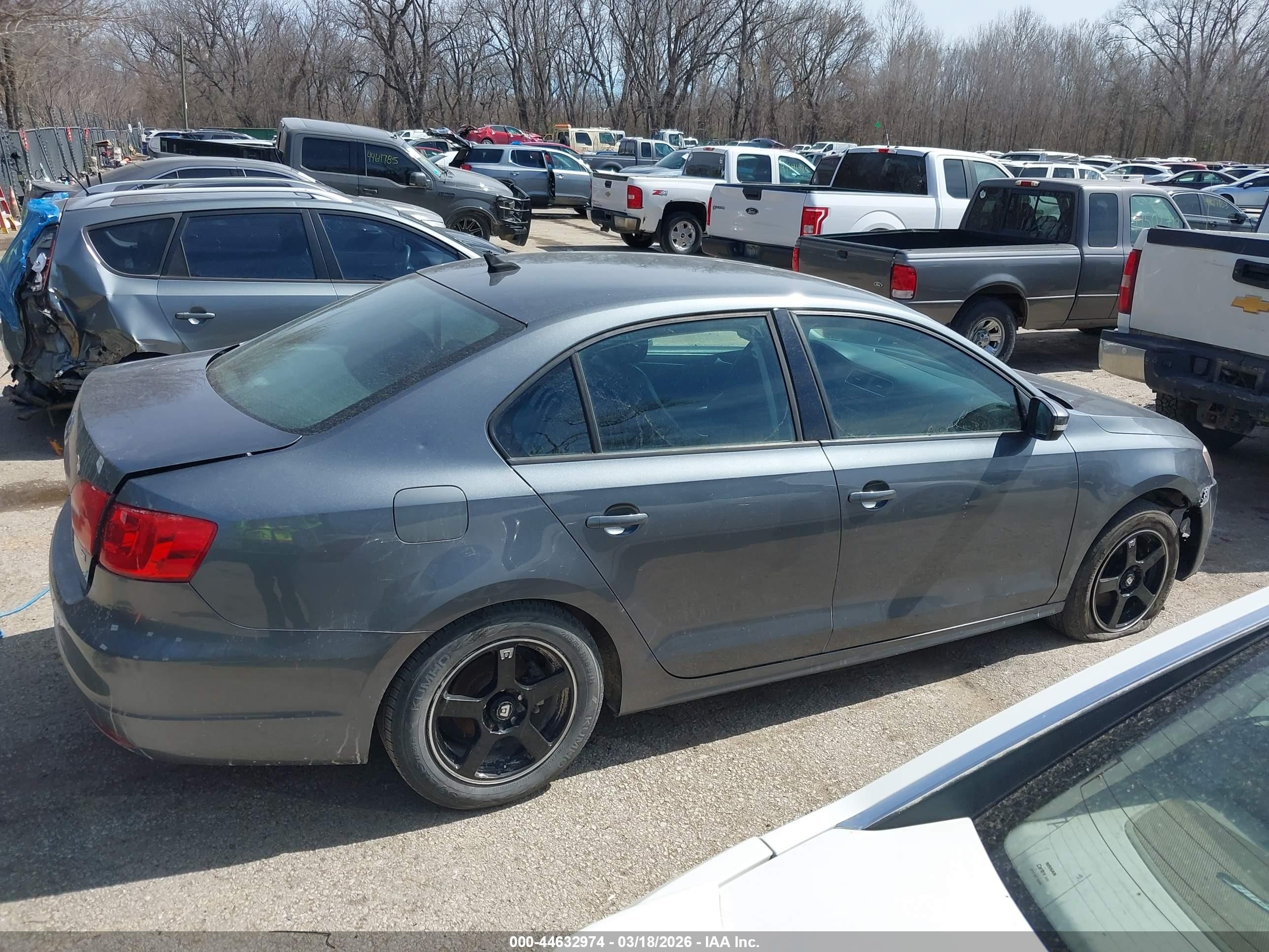 2014 Volkswagen Jetta 1.8t Se Gray vin: 3VWD17AJ7EM238850