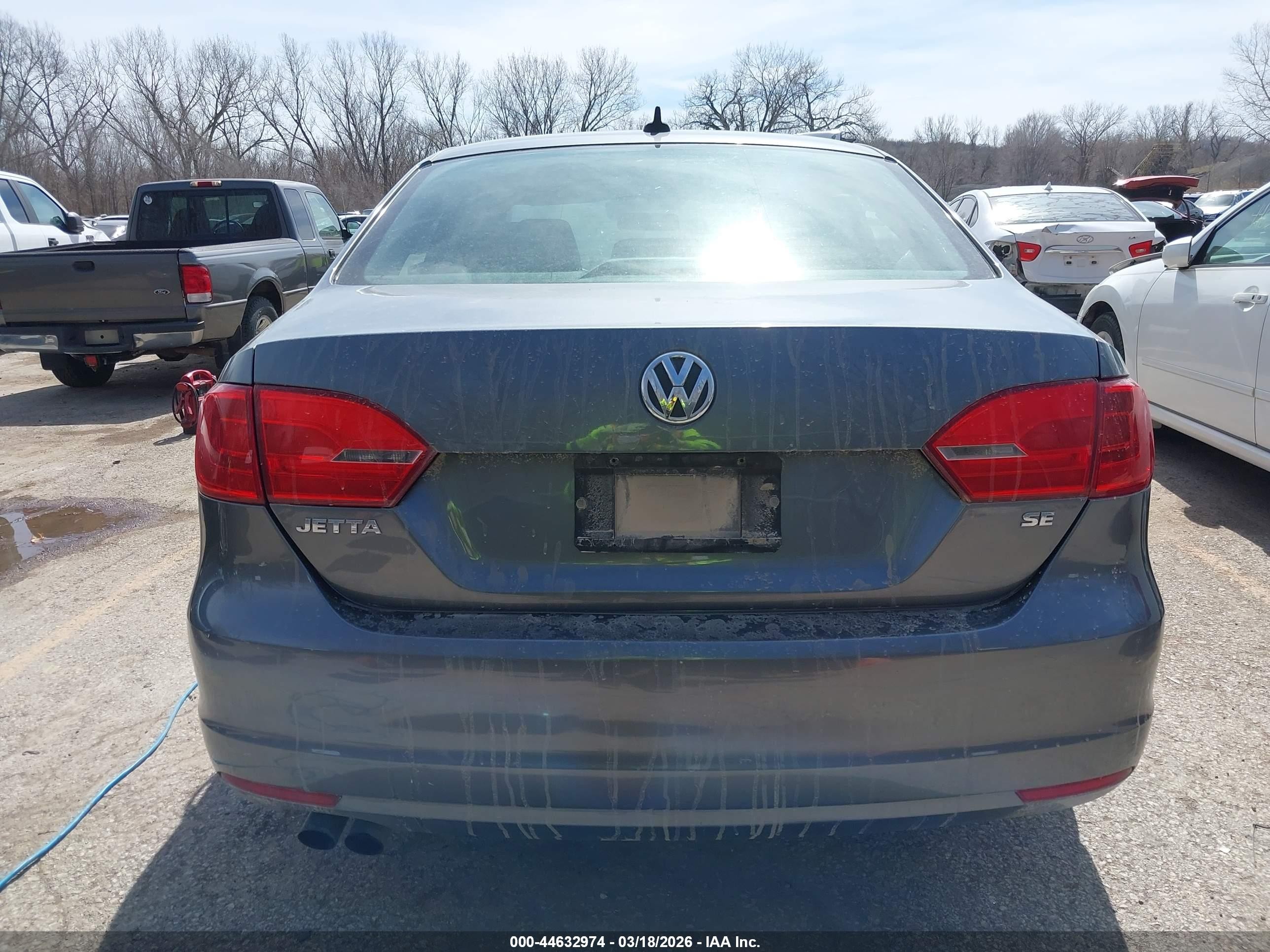 2014 Volkswagen Jetta 1.8t Se Gray vin: 3VWD17AJ7EM238850