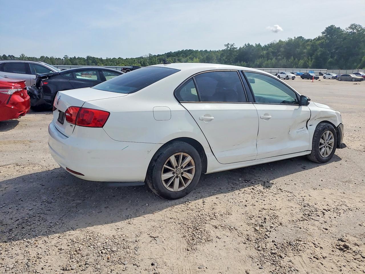 2014 Volkswagen Jetta Se White vin: 3VWD17AJ7EM263294