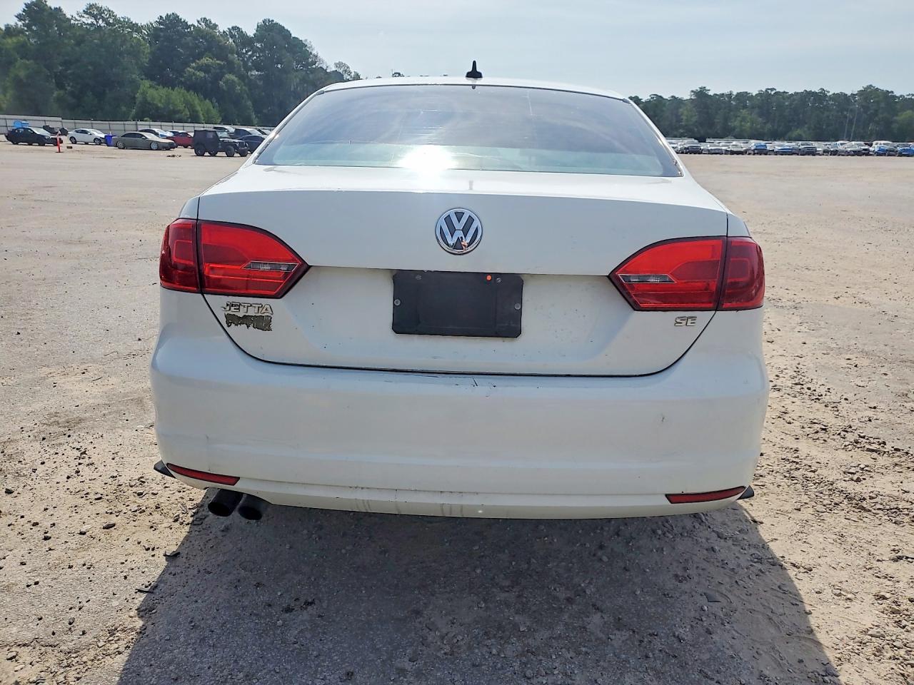 2014 Volkswagen Jetta Se White vin: 3VWD17AJ7EM263294