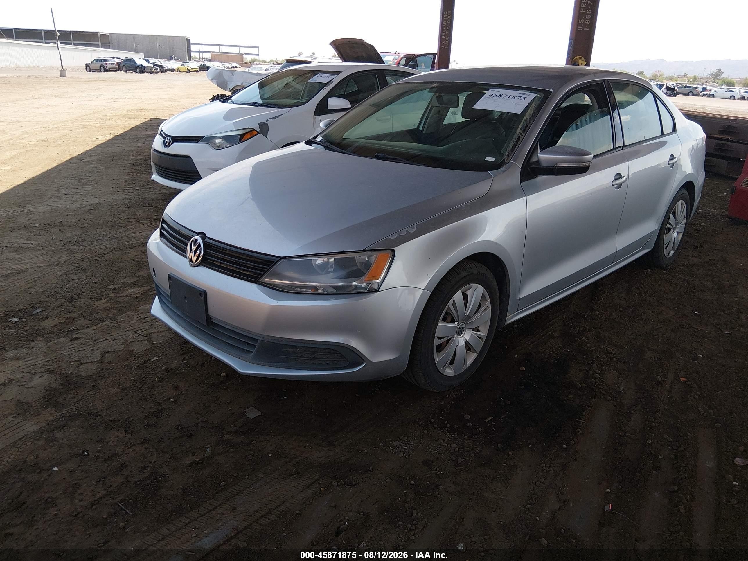 2014 Volkswagen Jetta 1.8t Se Gray vin: 3VWD17AJ7EM279706