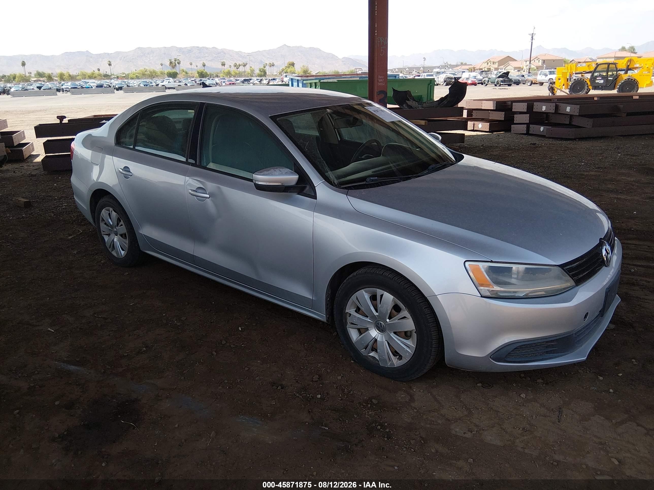 2014 Volkswagen Jetta 1.8t Se Gray vin: 3VWD17AJ7EM279706