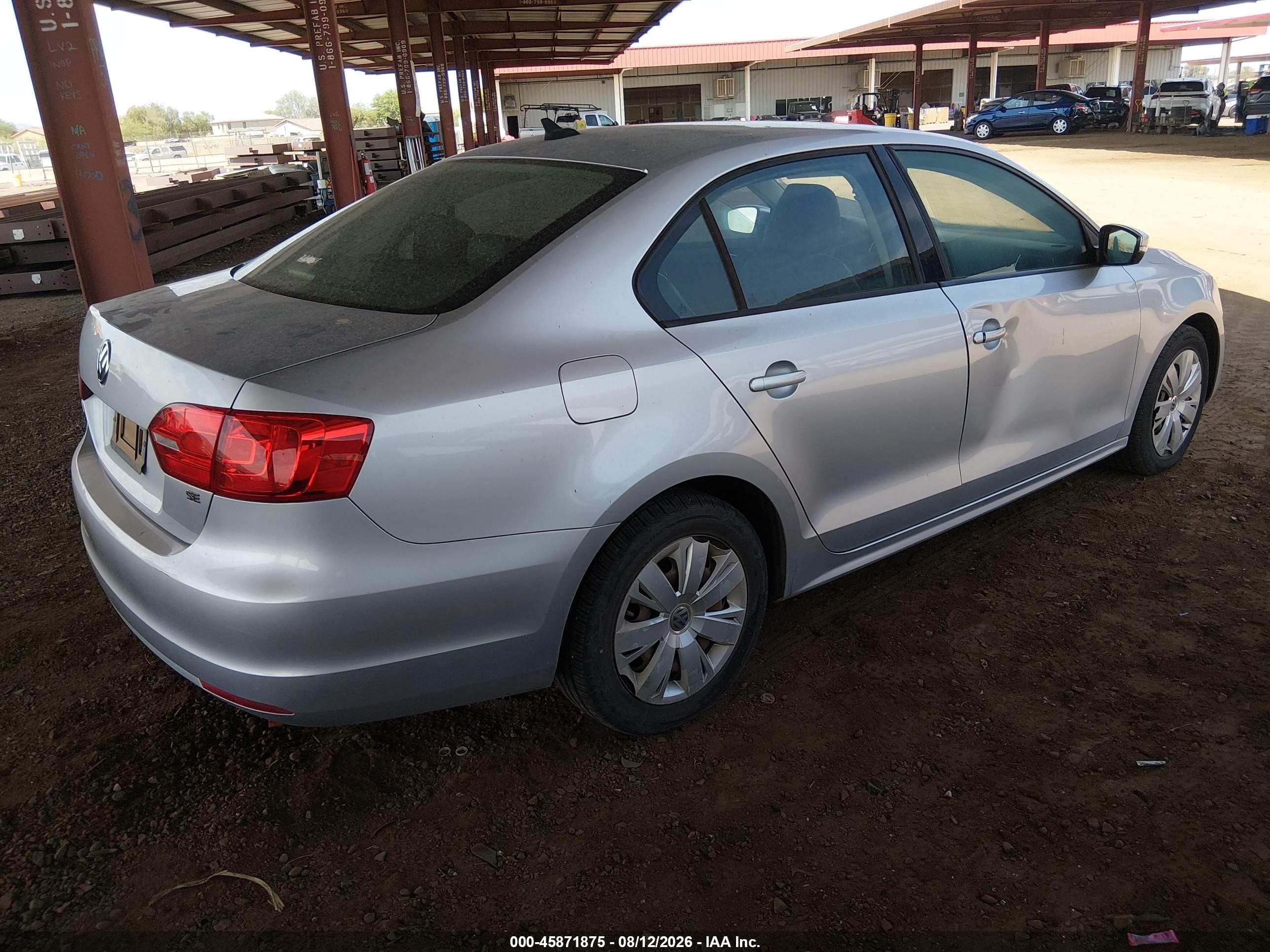 2014 Volkswagen Jetta 1.8t Se Gray vin: 3VWD17AJ7EM279706