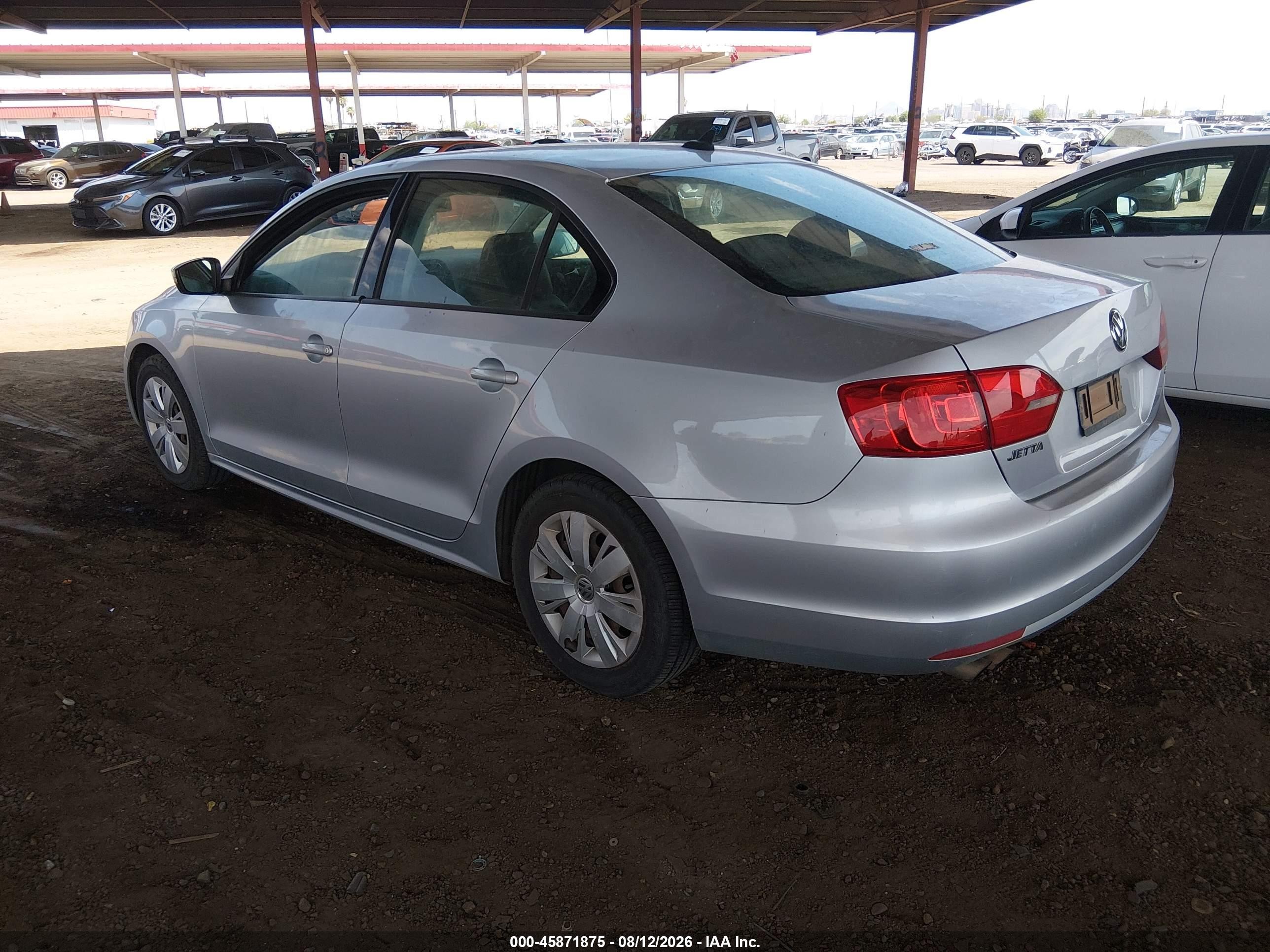 2014 Volkswagen Jetta 1.8t Se Gray vin: 3VWD17AJ7EM279706