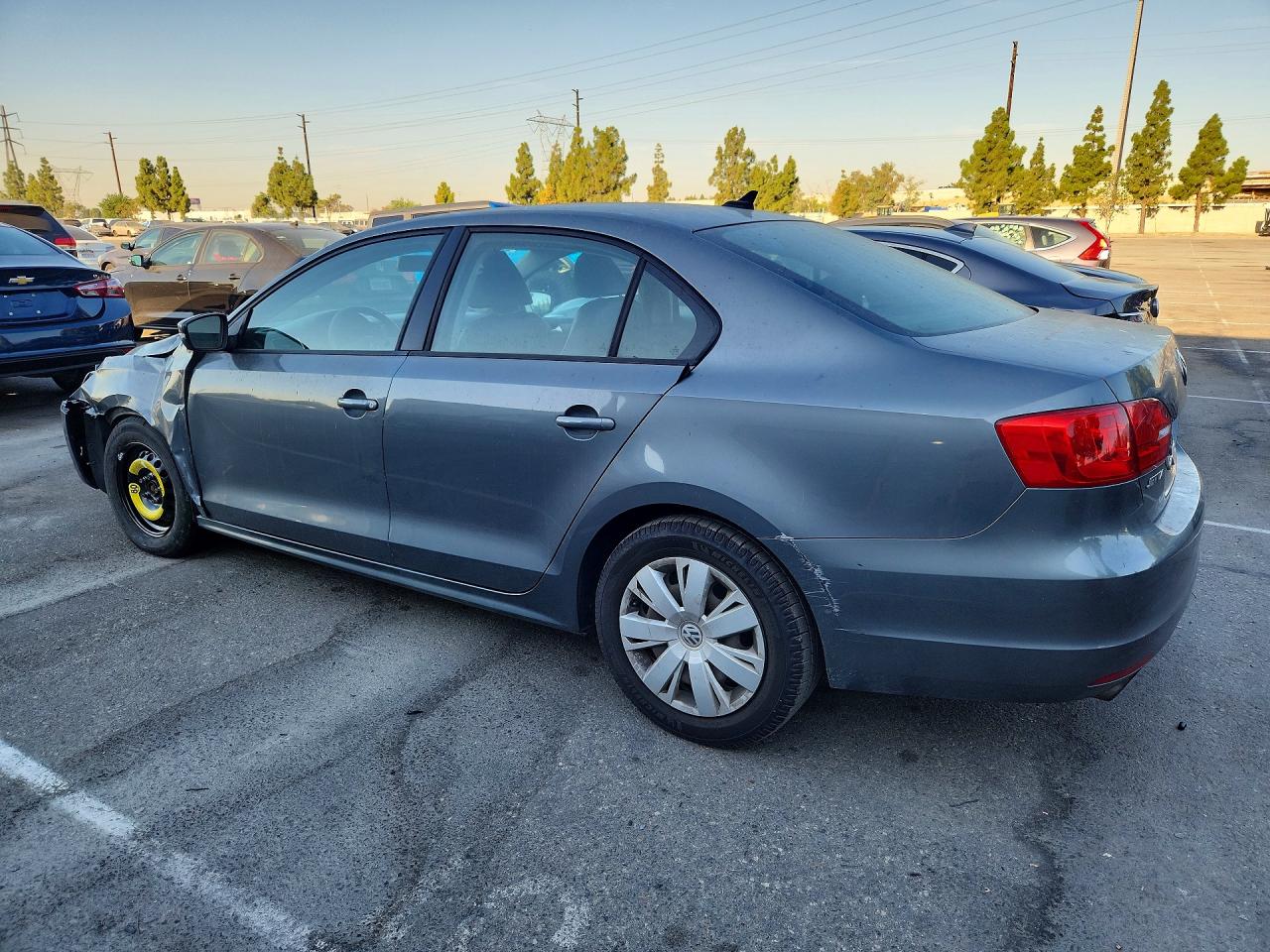 2014 Volkswagen Jetta Se Gray vin: 3VWD17AJ7EM293217