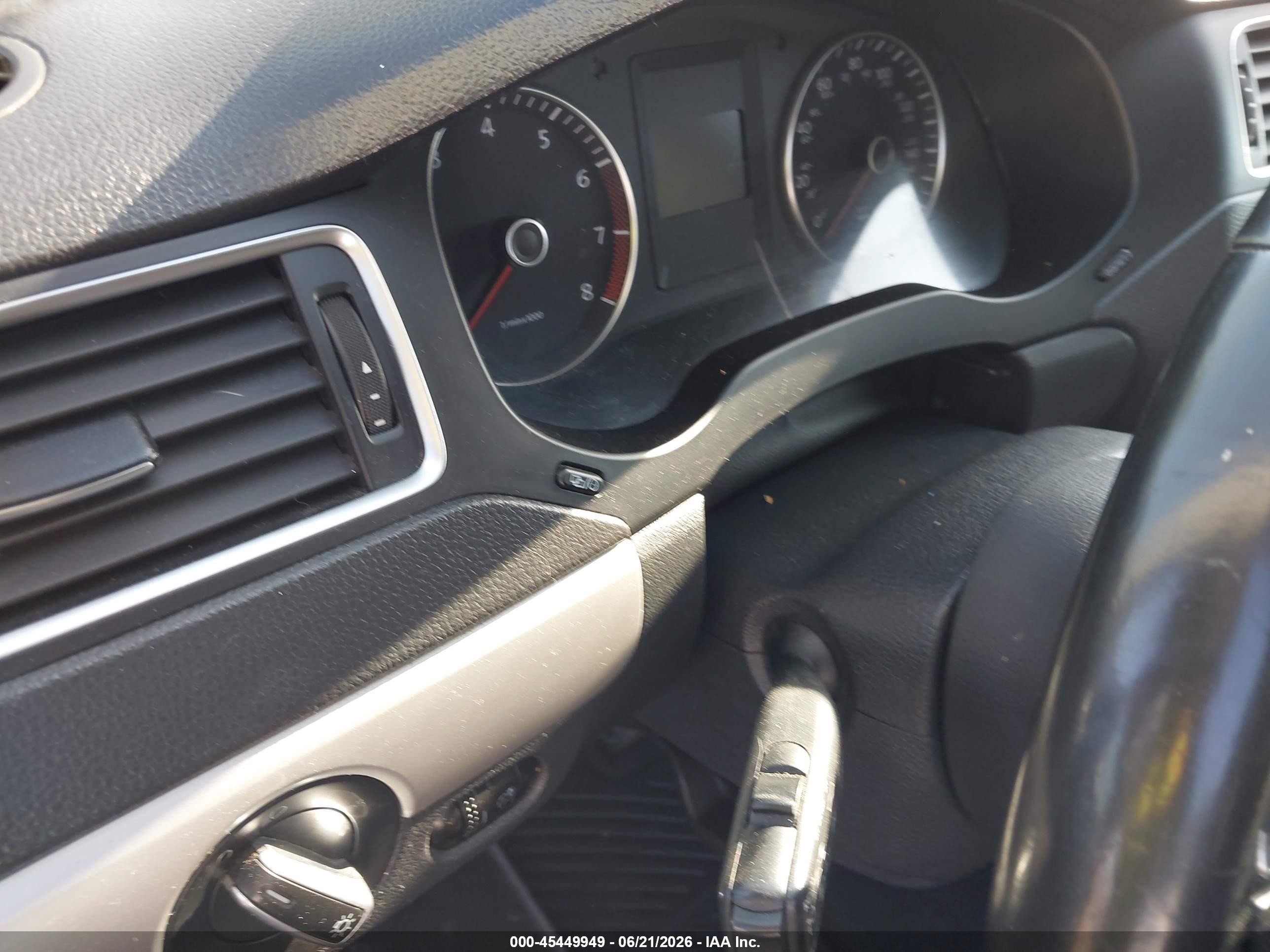2014 Volkswagen Jetta 1.8t Se Black vin: 3VWD17AJ7EM309951