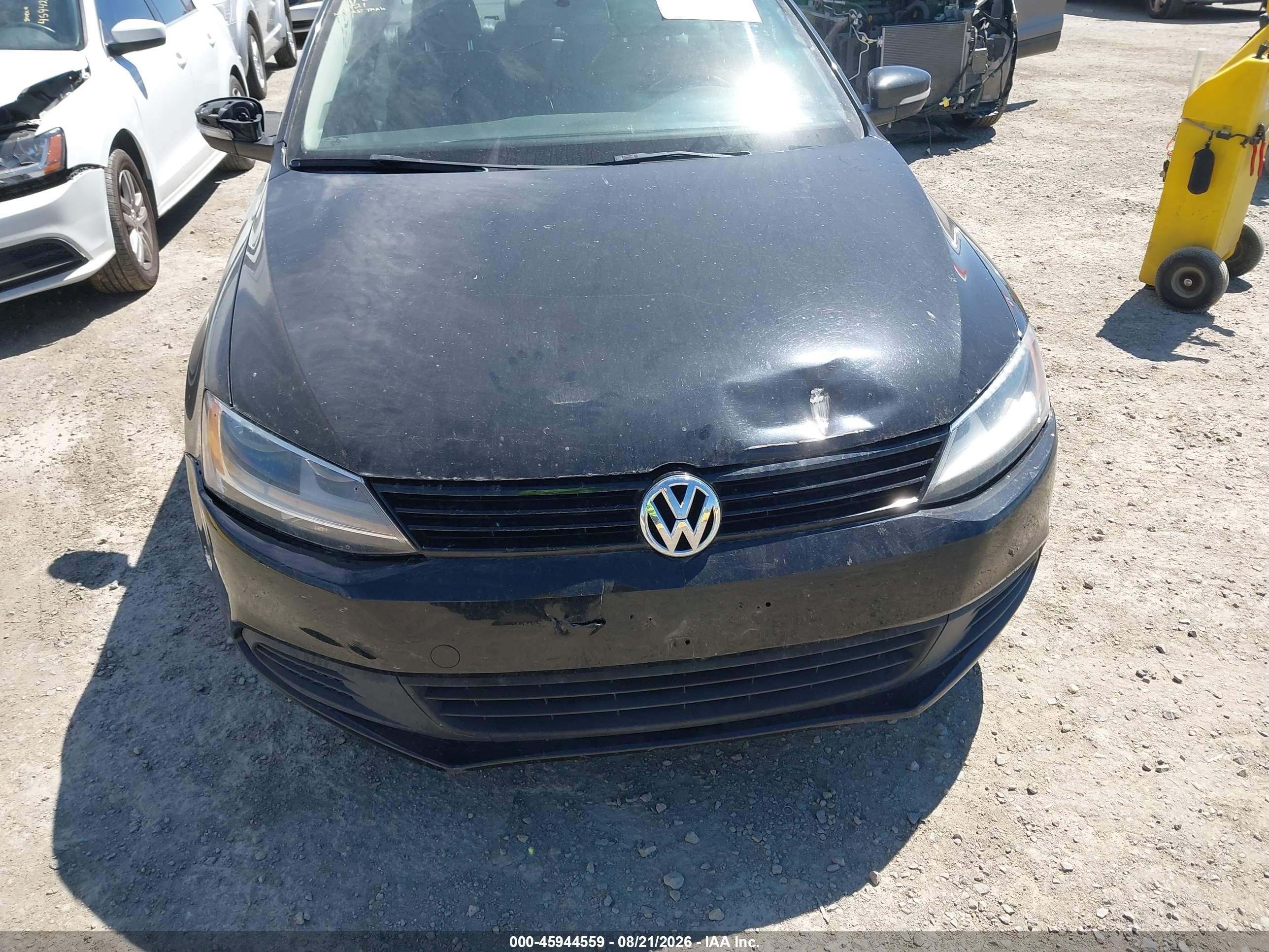 2014 Volkswagen Jetta 1.8t Se Black vin: 3VWD17AJ7EM310906
