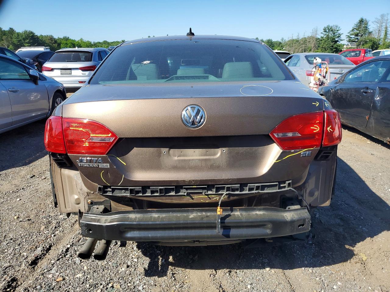 2014 Volkswagen Jetta Se Brown vin: 3VWD17AJ7EM322148