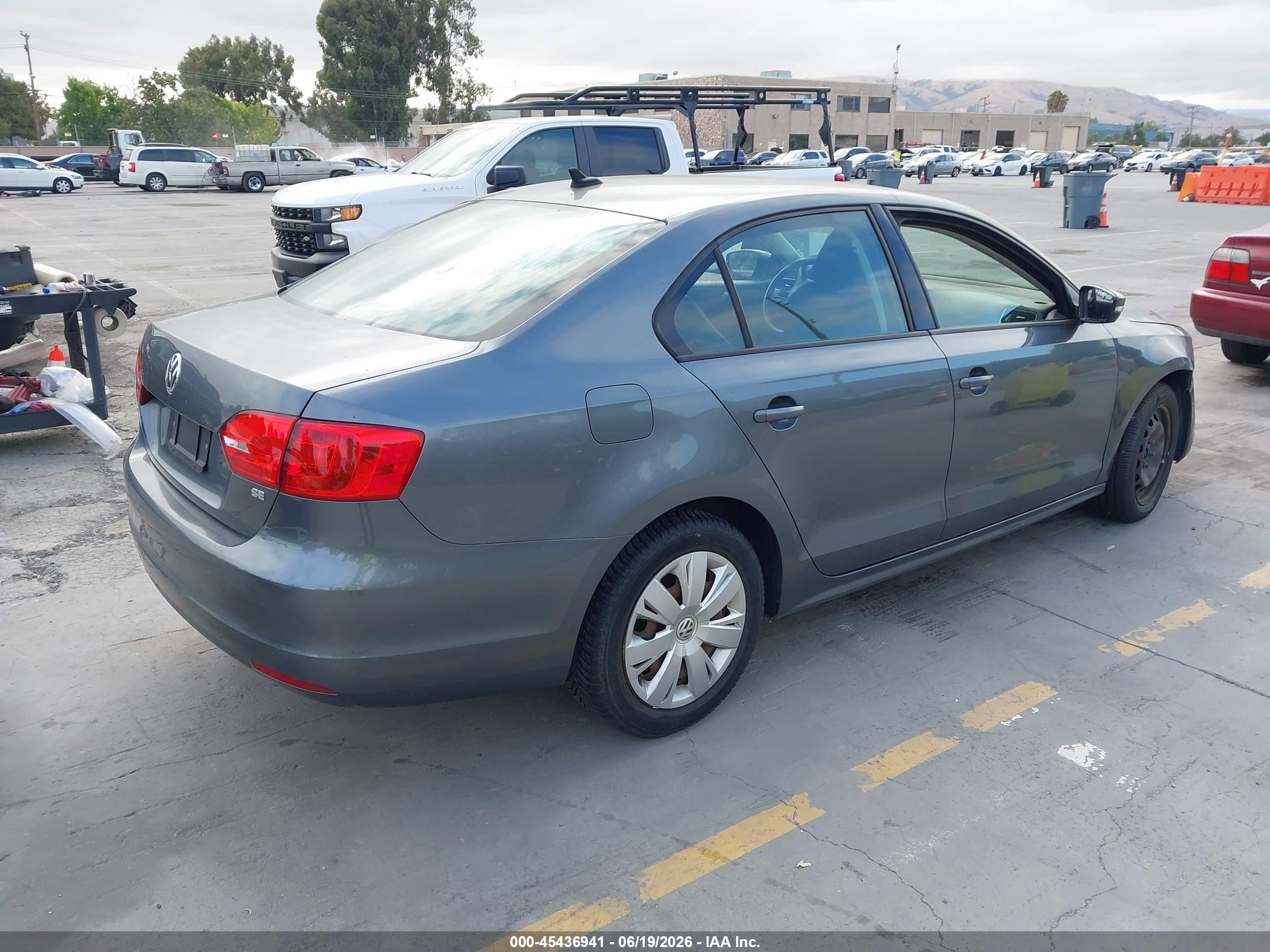 2014 Volkswagen Jetta 1.8t Se Gray vin: 3VWD17AJ7EM362567