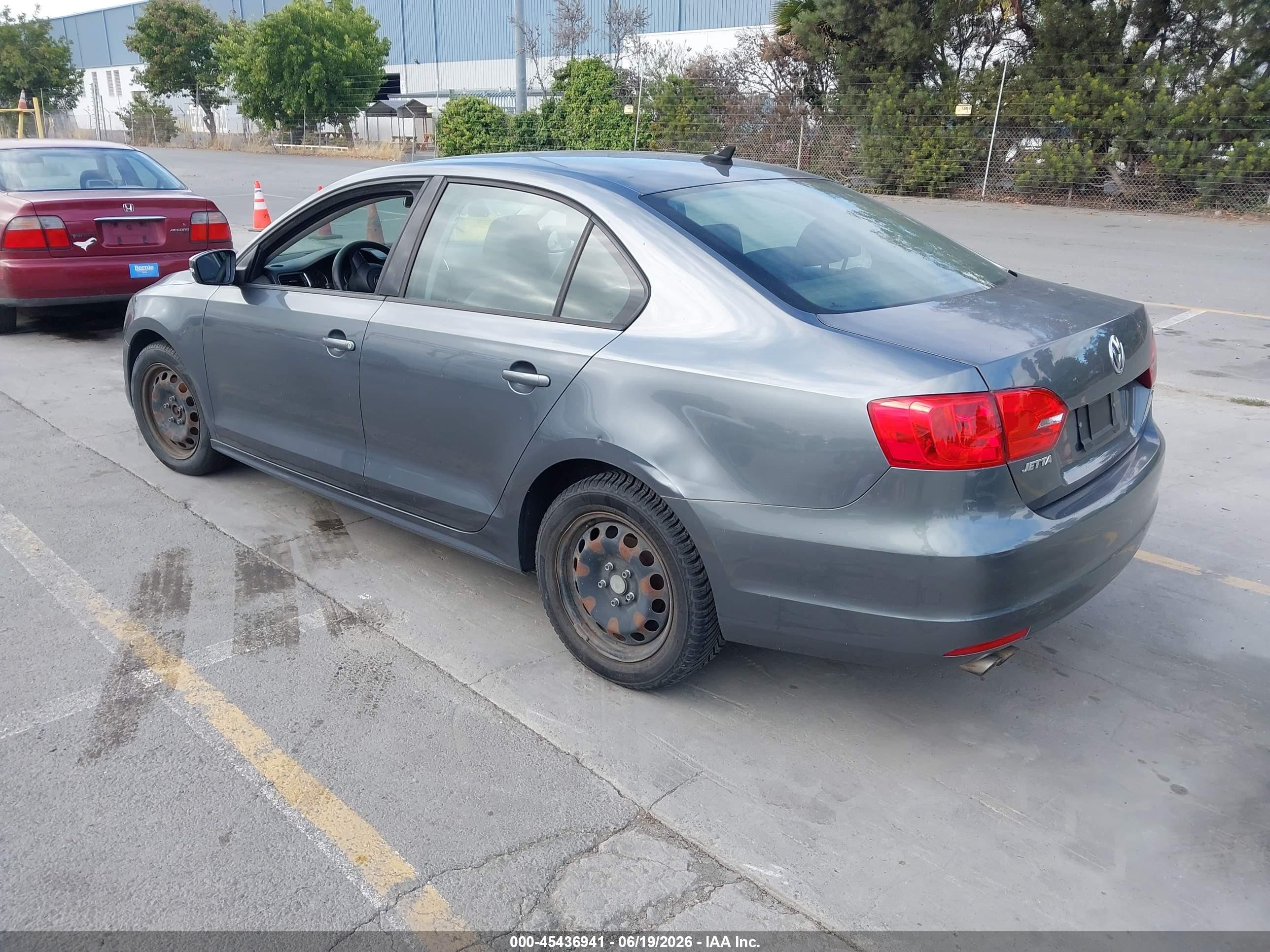 2014 Volkswagen Jetta 1.8t Se Gray vin: 3VWD17AJ7EM362567