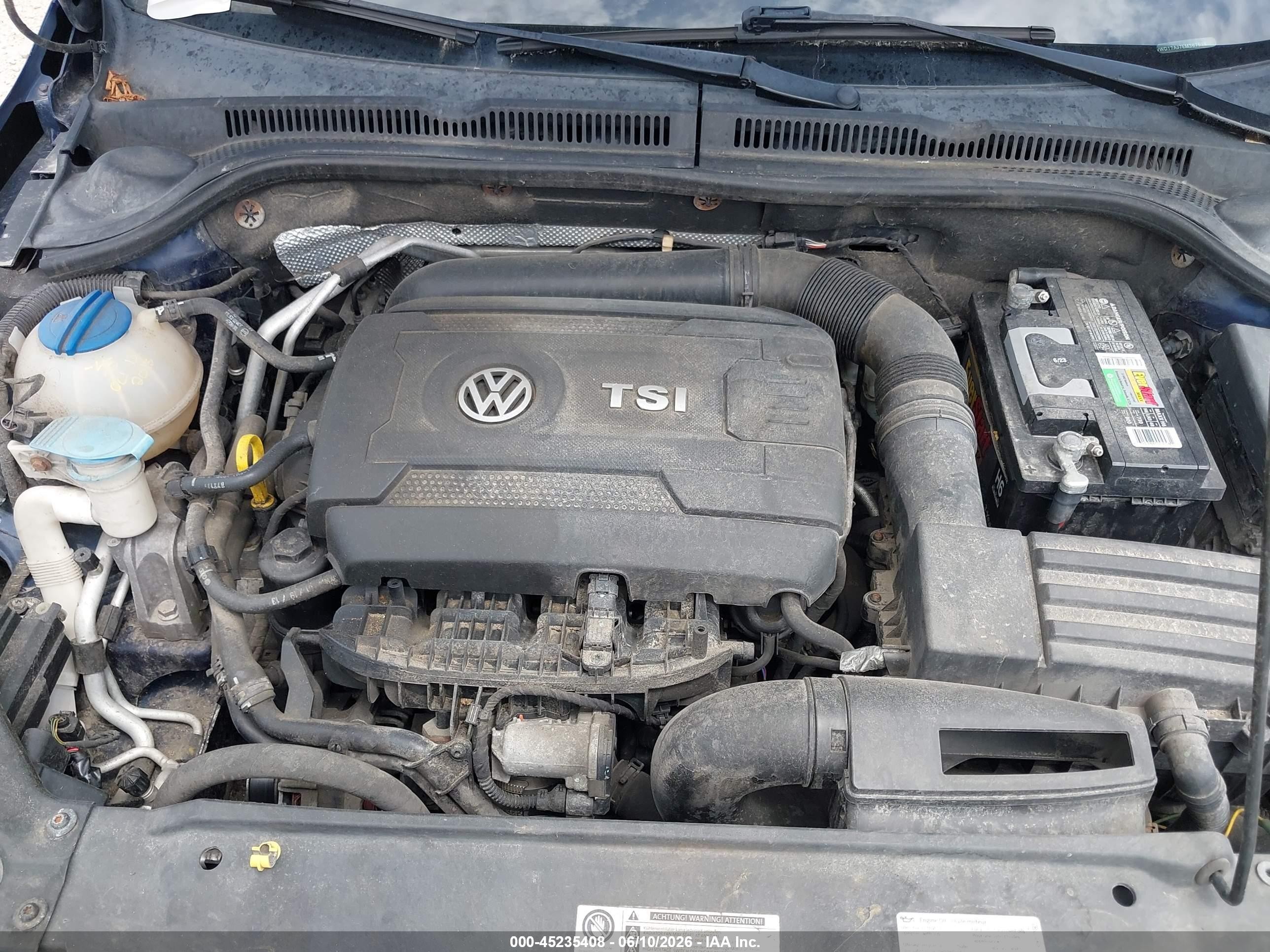 2014 Volkswagen Jetta 1.8t Se Blue vin: 3VWD17AJ7EM367526