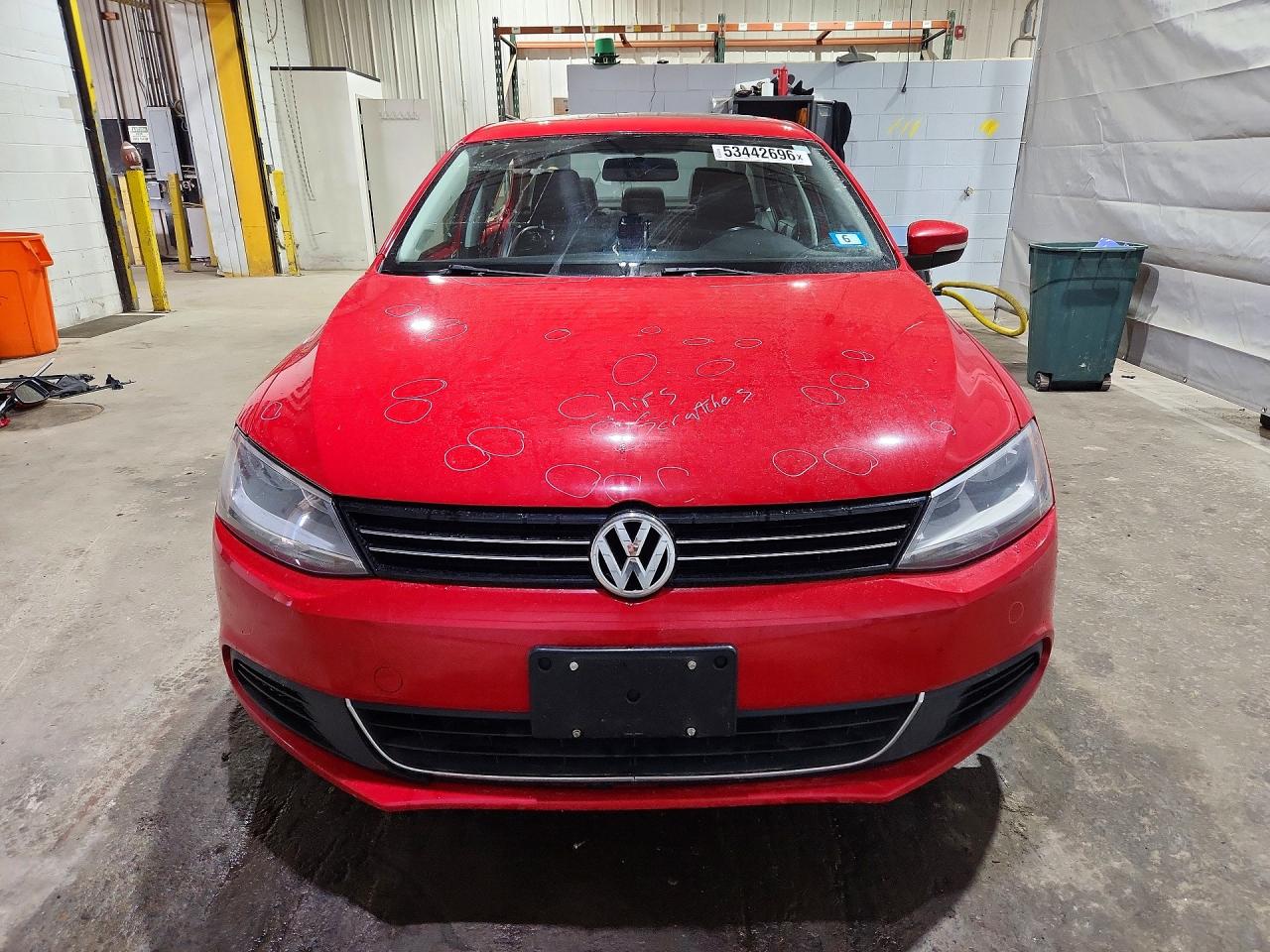 2014 Volkswagen Jetta Se Red vin: 3VWD17AJ7EM418846