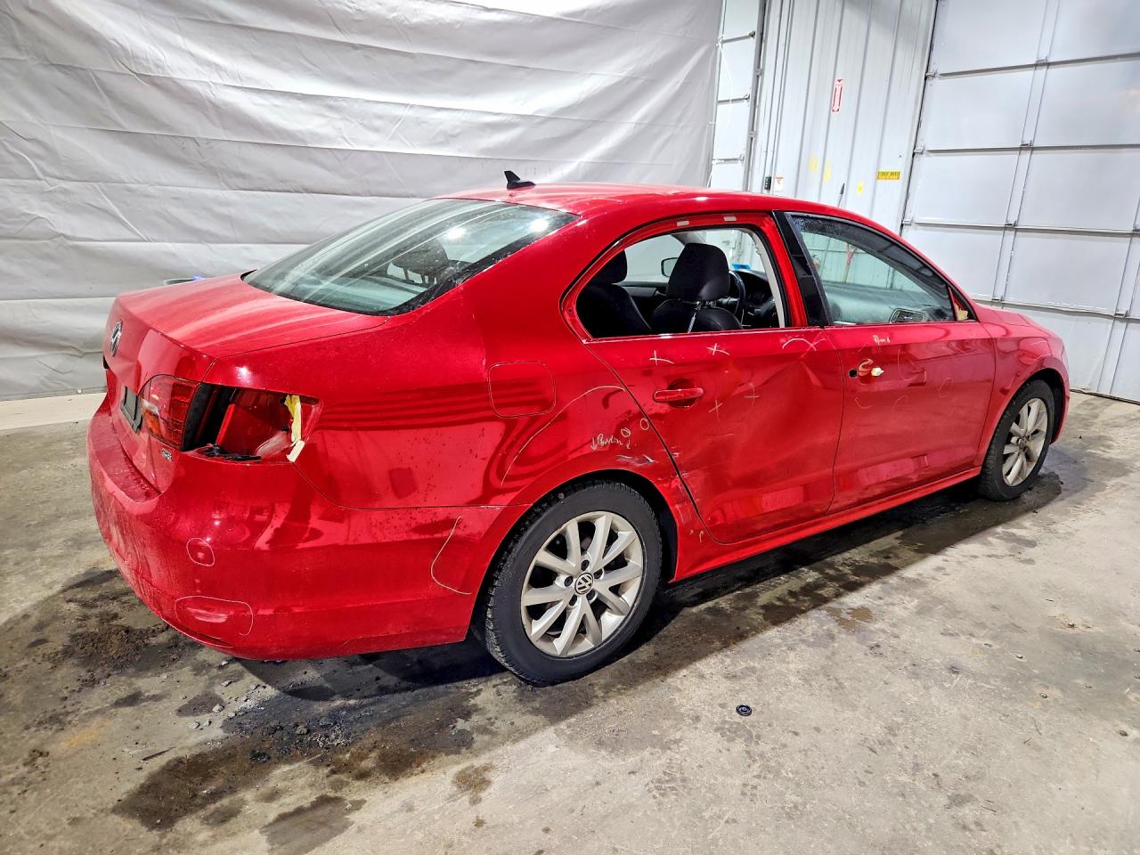 2014 Volkswagen Jetta Se Red vin: 3VWD17AJ7EM418846