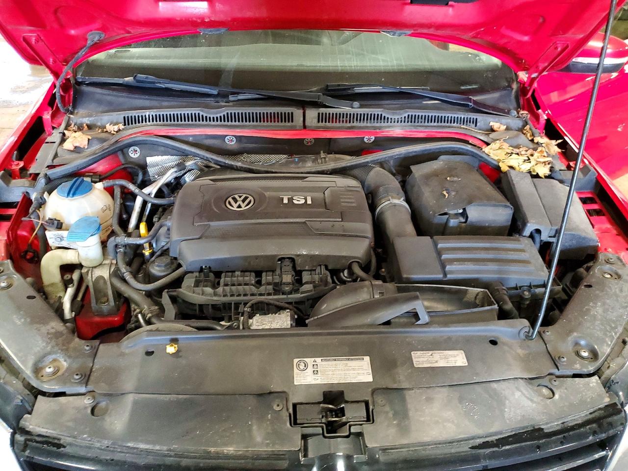 2014 Volkswagen Jetta Se Red vin: 3VWD17AJ7EM420502