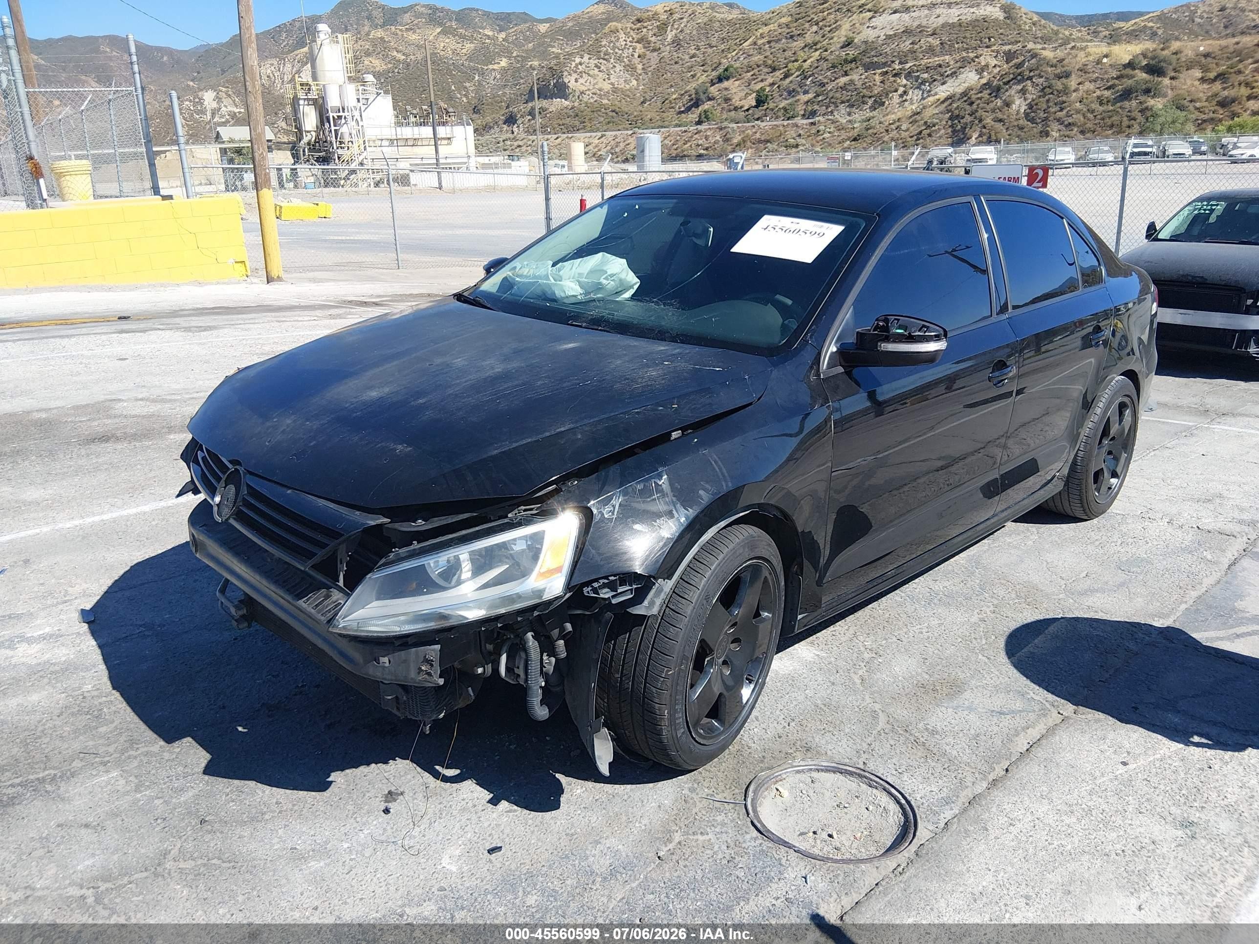 2014 Volkswagen Jetta 1.8t Se Black vin: 3VWD17AJ7EM437073