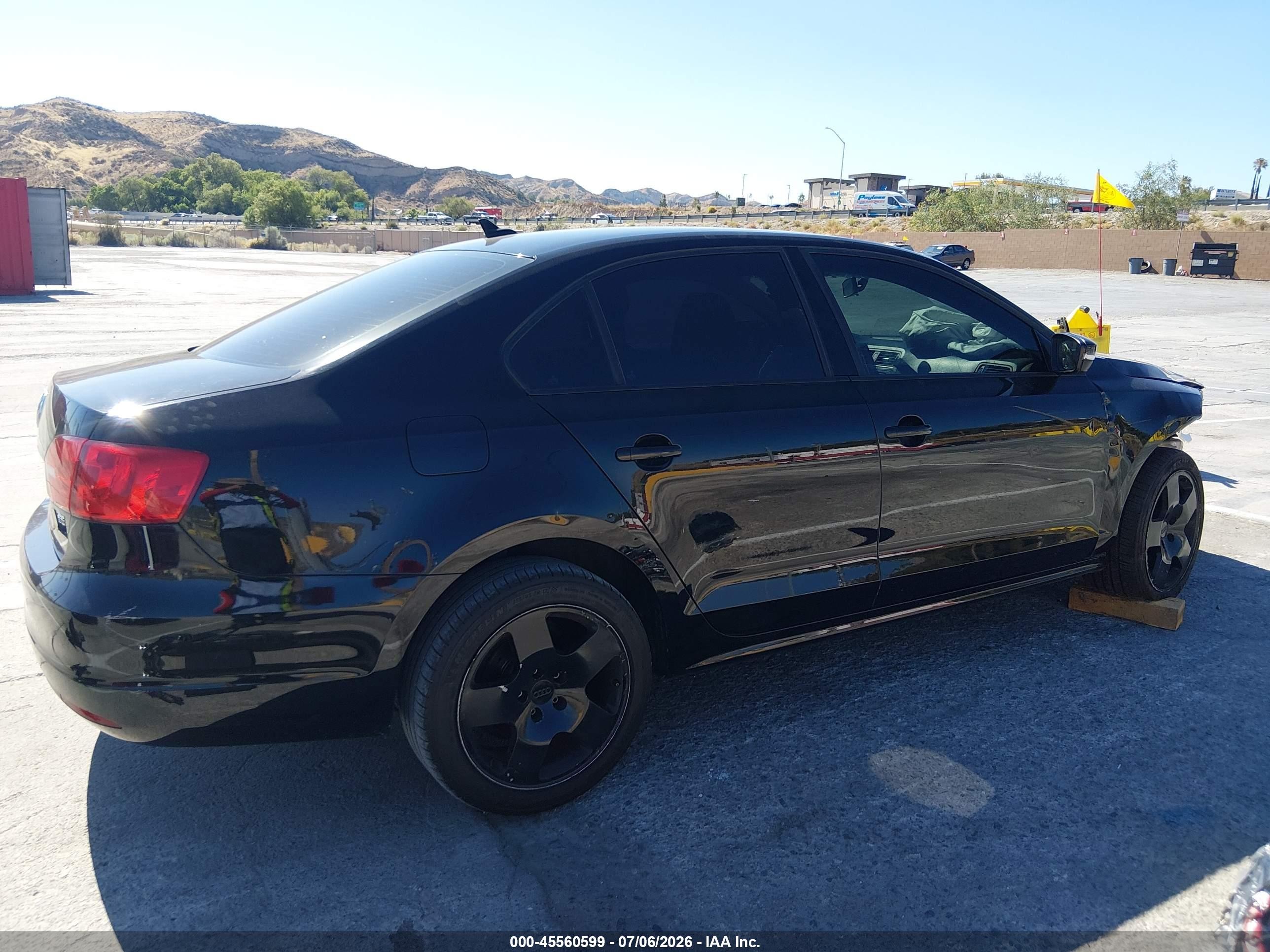 2014 Volkswagen Jetta 1.8t Se Black vin: 3VWD17AJ7EM437073