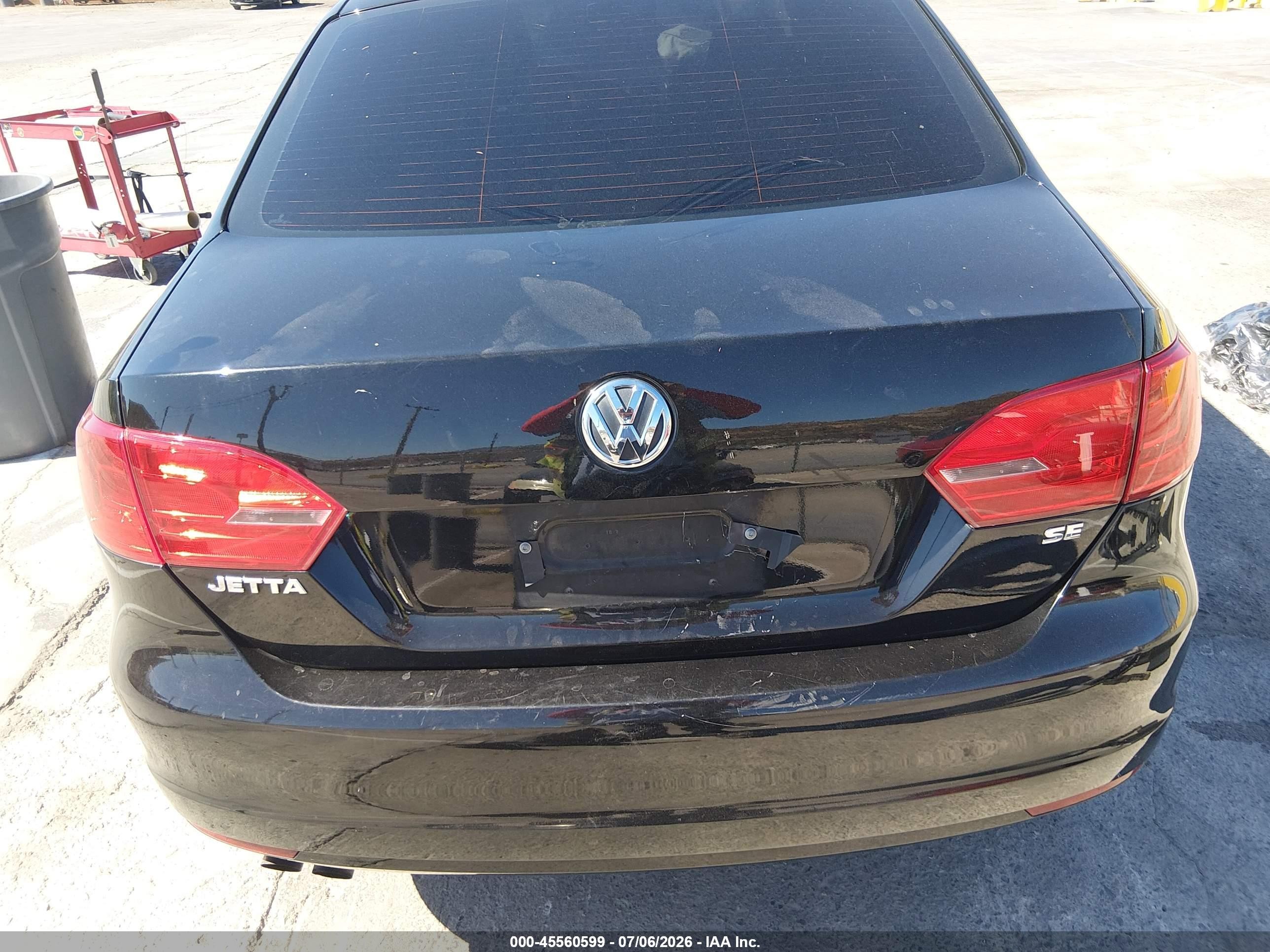 2014 Volkswagen Jetta 1.8t Se Black vin: 3VWD17AJ7EM437073
