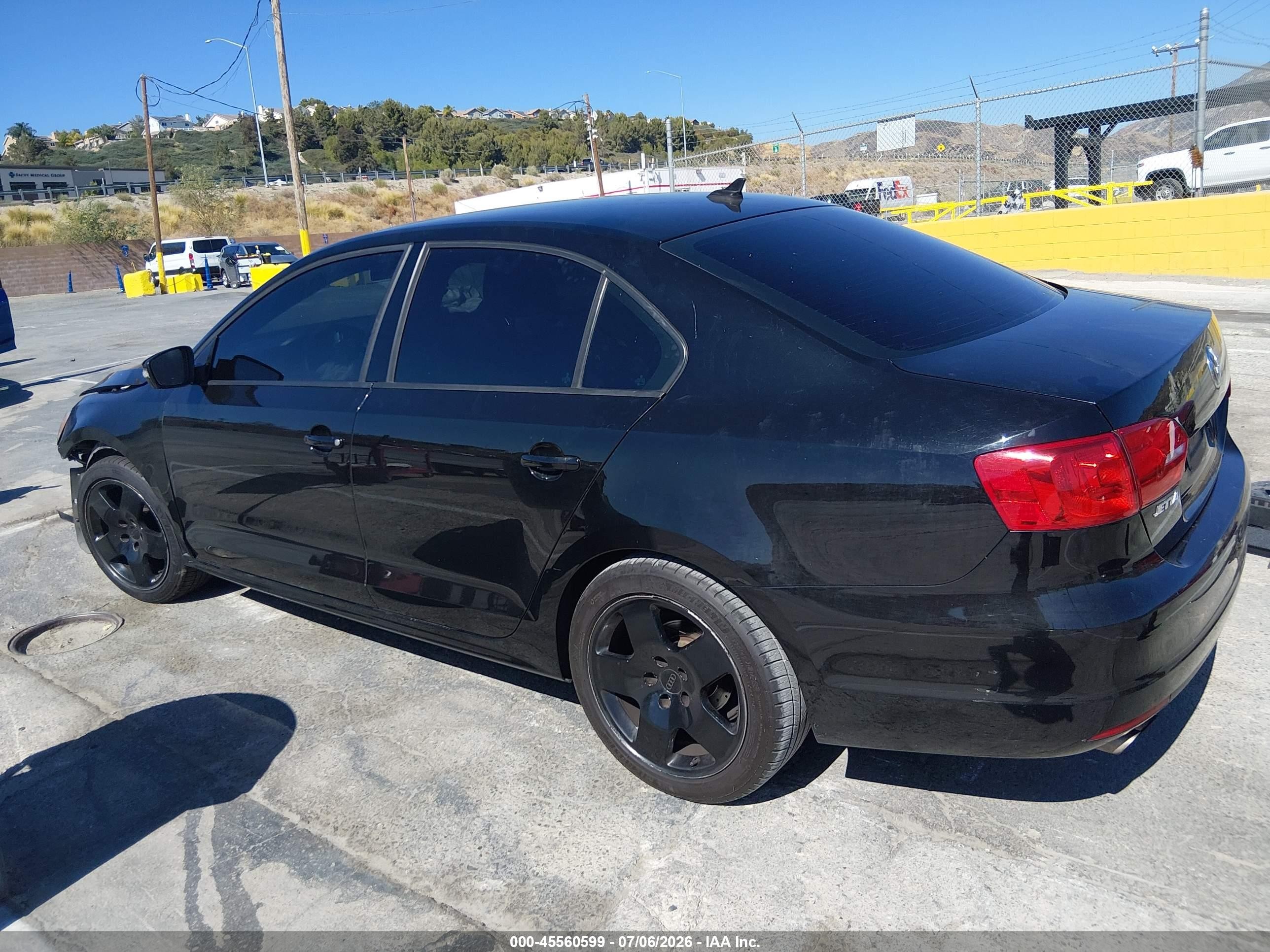 2014 Volkswagen Jetta 1.8t Se Black vin: 3VWD17AJ7EM437073