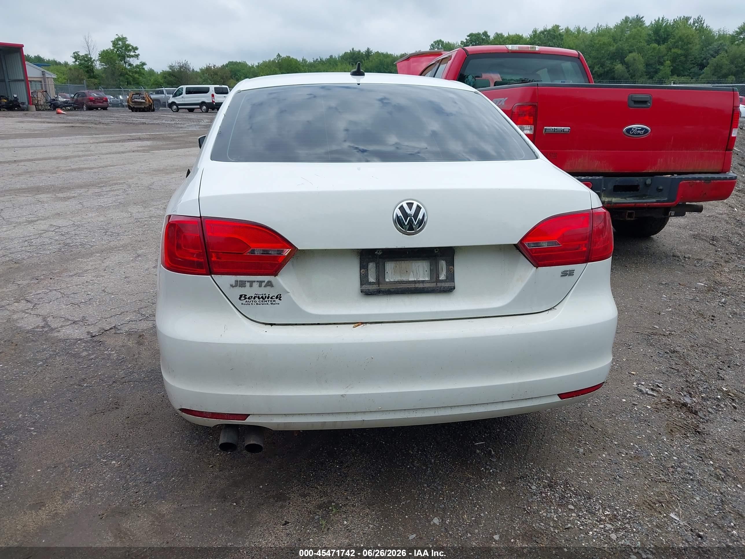 2014 Volkswagen Jetta 1.8t Se White vin: 3VWD17AJ7EM440054