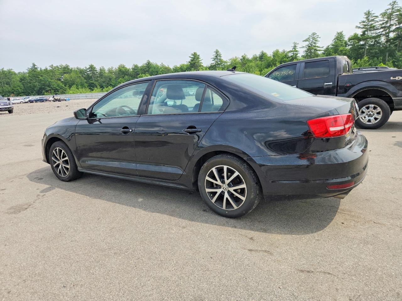 2015 Volkswagen Jetta Se Black vin: 3VWD17AJ7FM201718