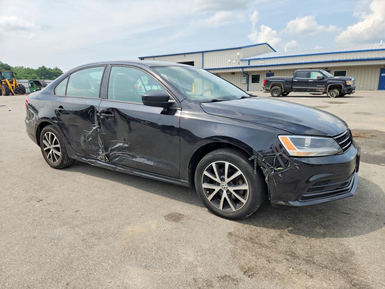 2015 Volkswagen Jetta Se Black vin: 3VWD17AJ7FM201718