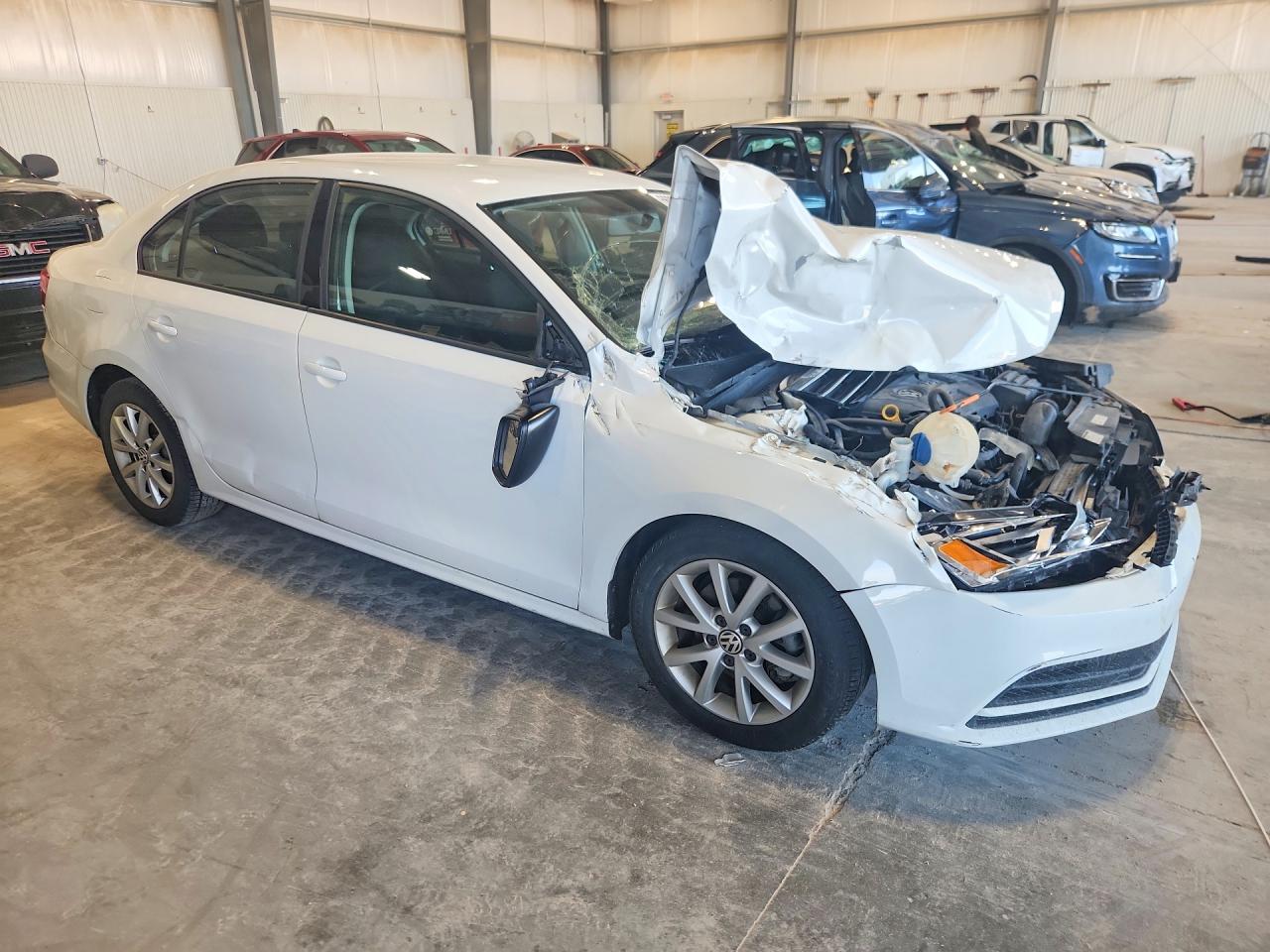 2015 Volkswagen Jetta White vin: 3VWD17AJ7FM204036