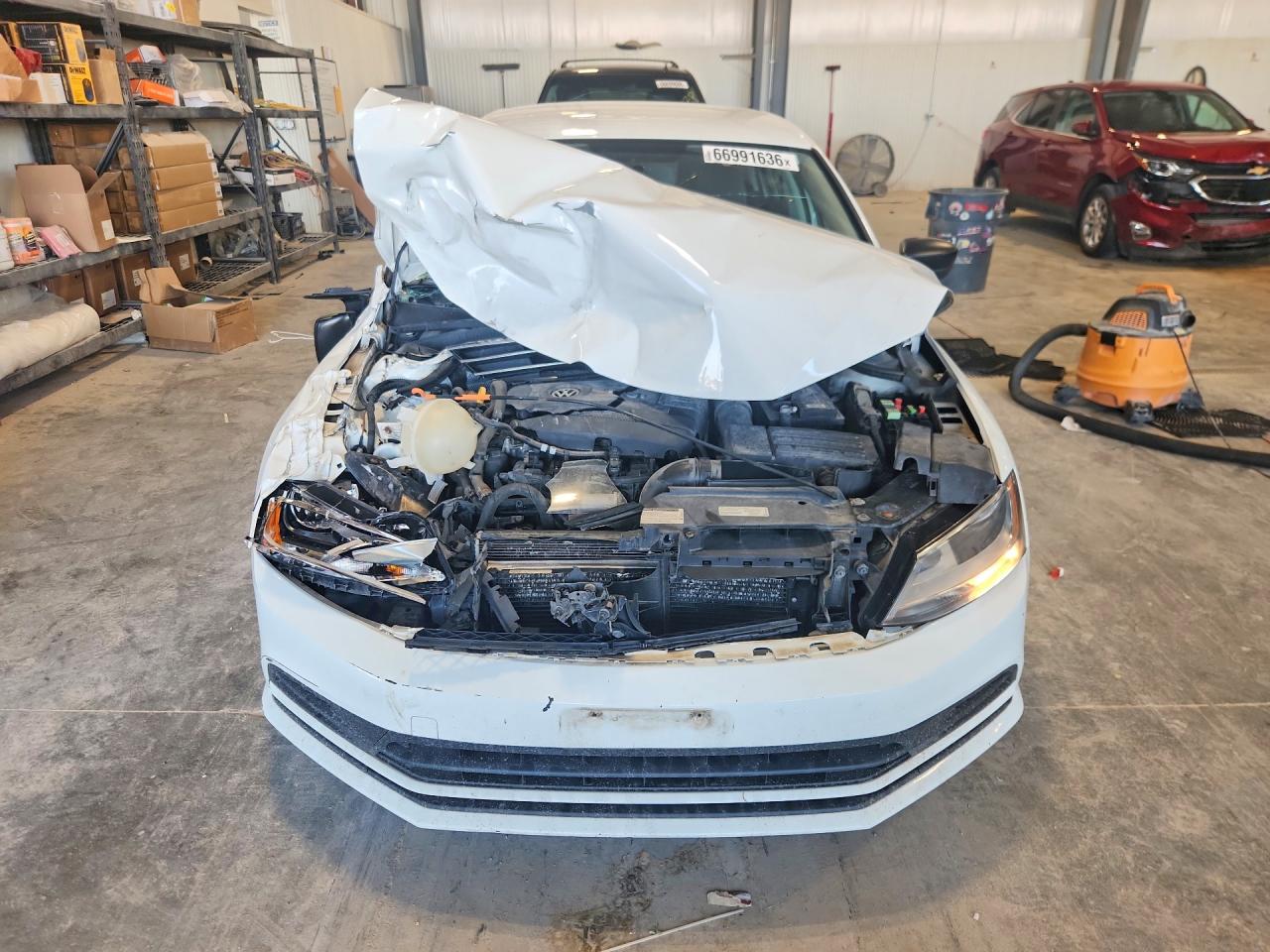 2015 Volkswagen Jetta White vin: 3VWD17AJ7FM204036