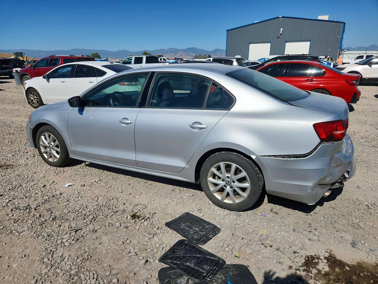 2015 Volkswagen Jetta Se Silver vin: 3VWD17AJ7FM206501