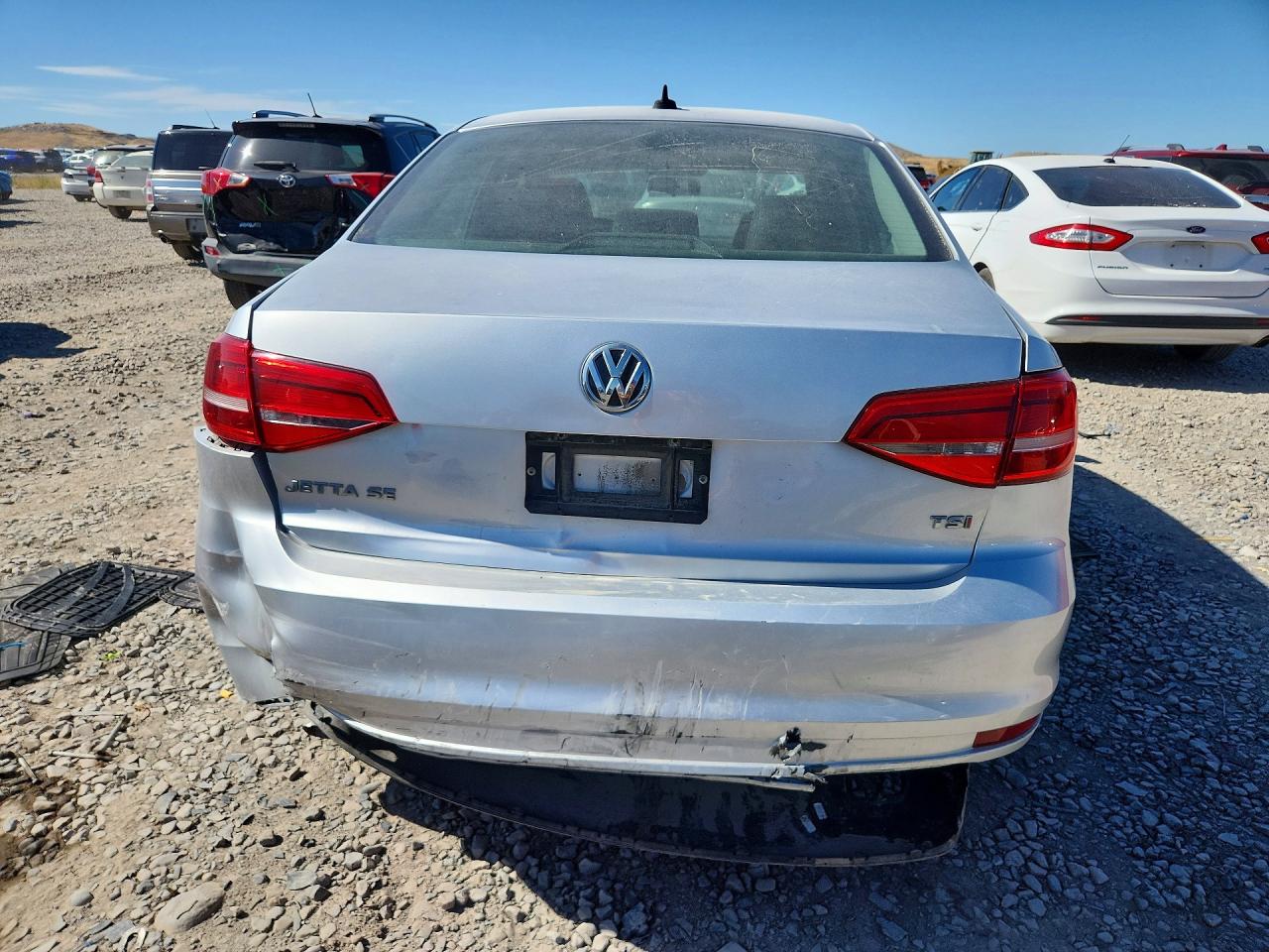 2015 Volkswagen Jetta Se Silver vin: 3VWD17AJ7FM206501