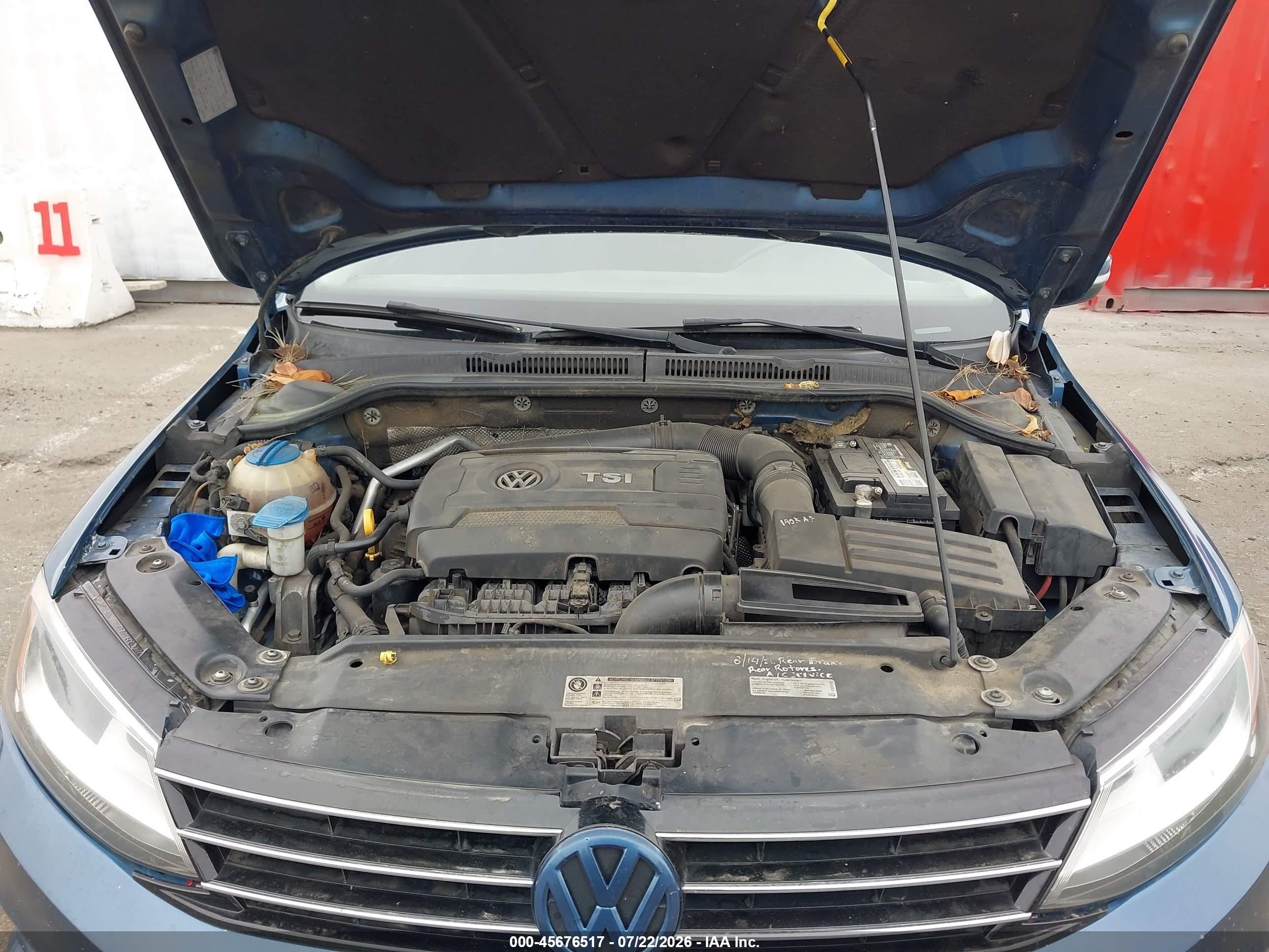 2015 Volkswagen Jetta 1.8t Se Синий vin: 3VWD17AJ7FM239109