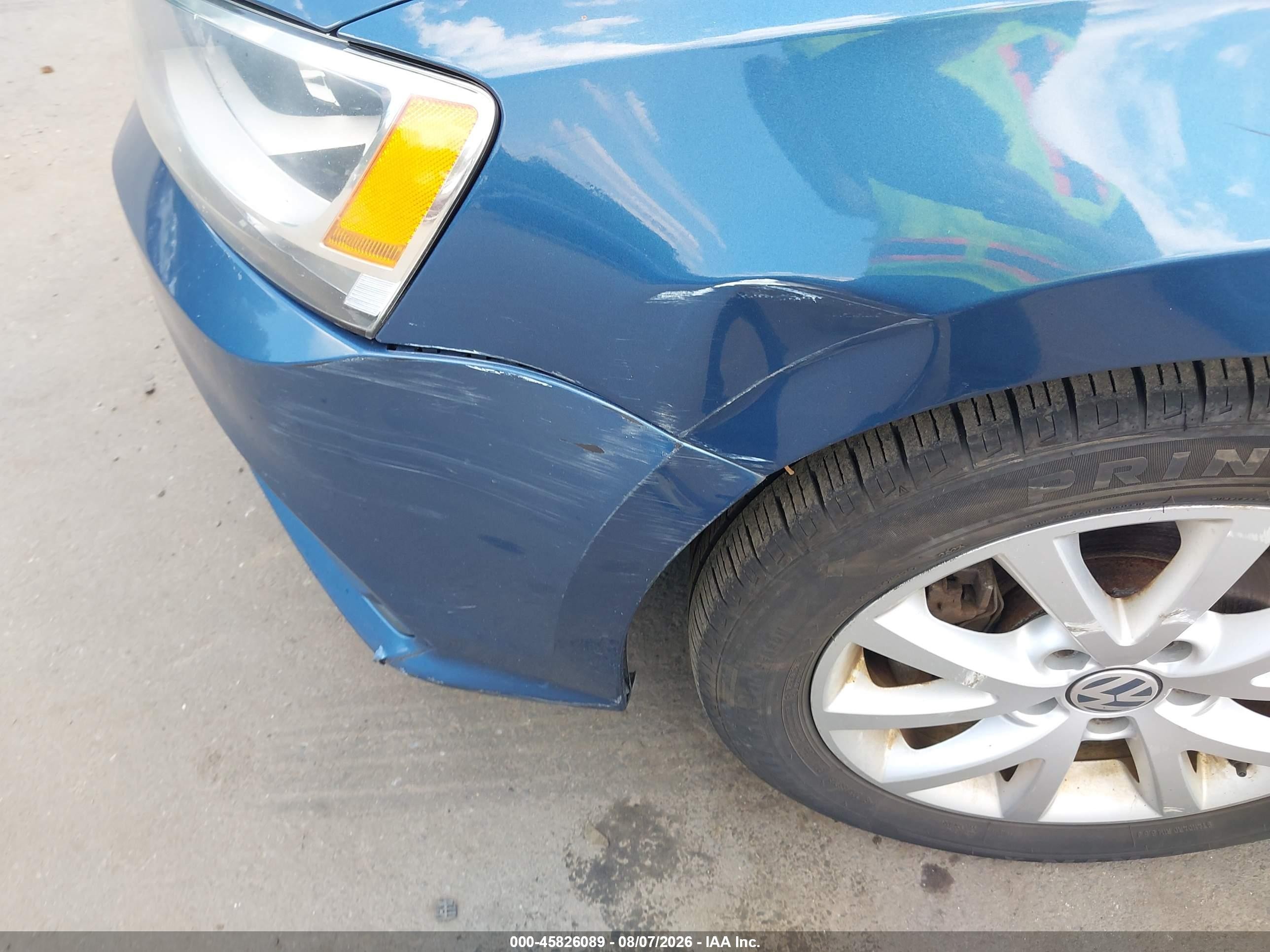 2015 Volkswagen Jetta 1.8t Se Blue vin: 3VWD17AJ7FM239840