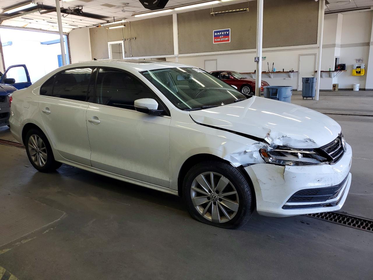 2015 Volkswagen Jetta Se White vin: 3VWD17AJ7FM286673
