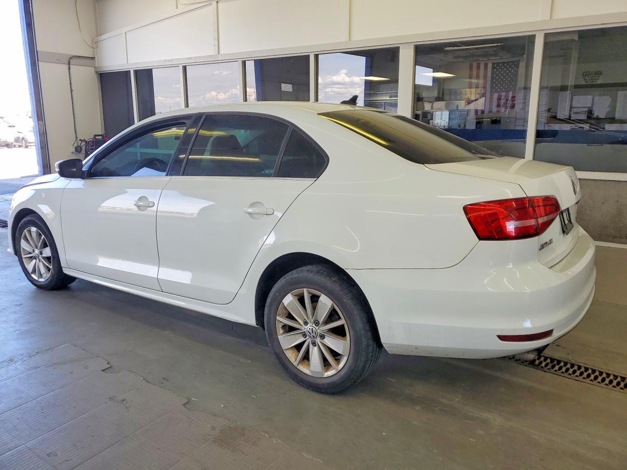 2015 Volkswagen Jetta Se White vin: 3VWD17AJ7FM286673