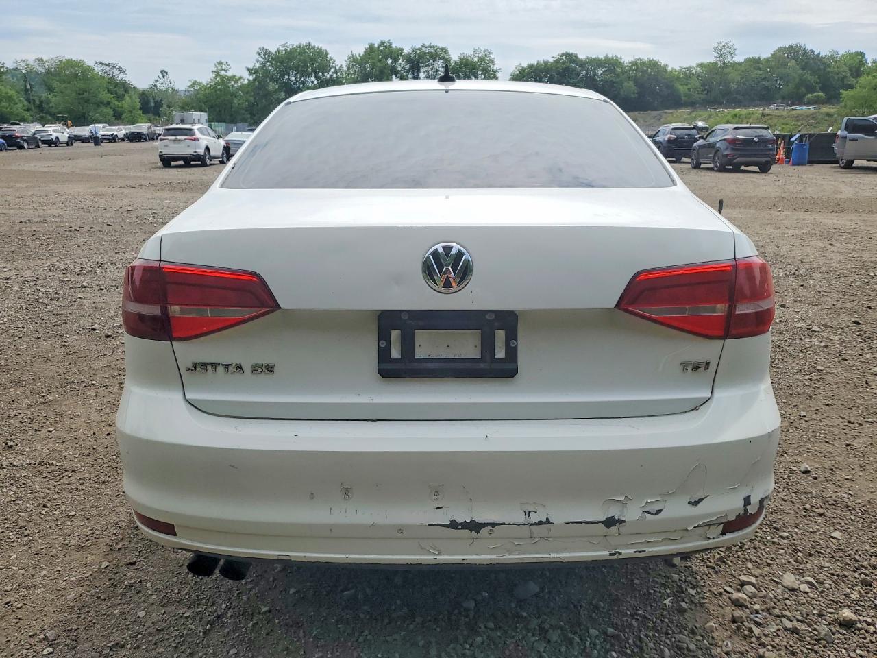 2015 Volkswagen Jetta Se White vin: 3VWD17AJ7FM291114