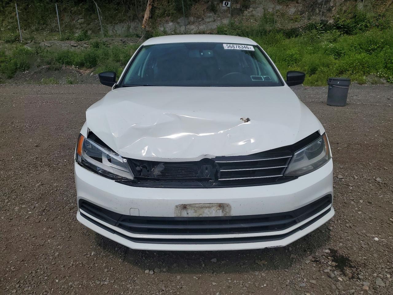 2015 Volkswagen Jetta Se White vin: 3VWD17AJ7FM291114