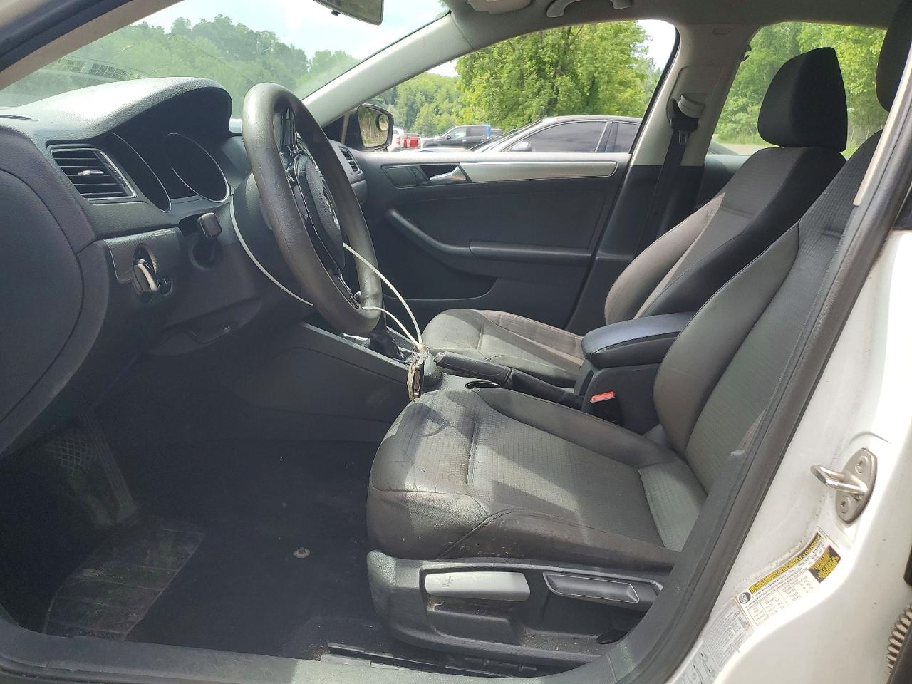 2015 Volkswagen Jetta Se White vin: 3VWD17AJ7FM291114