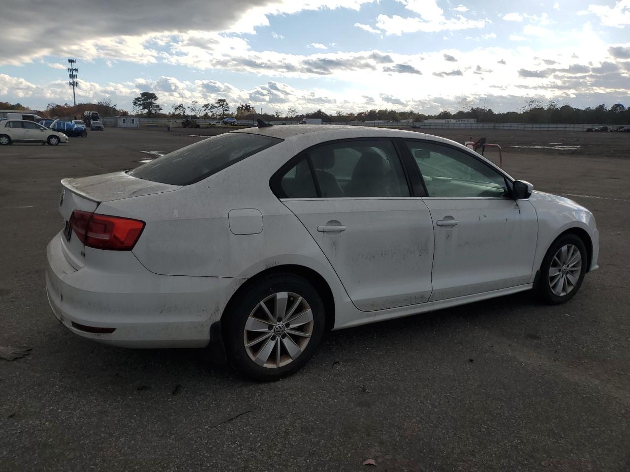2015 Volkswagen Jetta Se White vin: 3VWD17AJ7FM300426