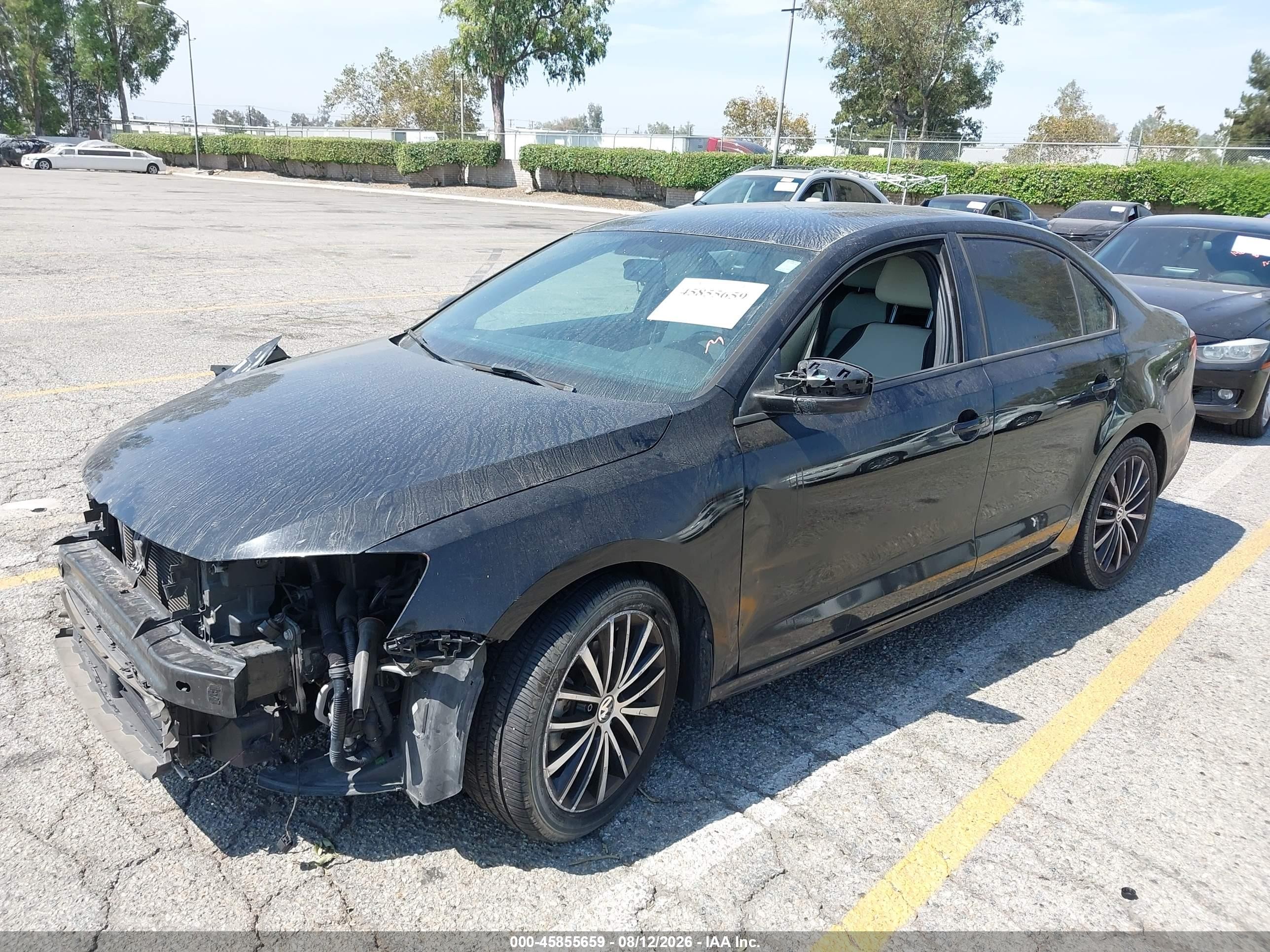 2015 Volkswagen Jetta 1.8t Sport Black vin: 3VWD17AJ7FM405662