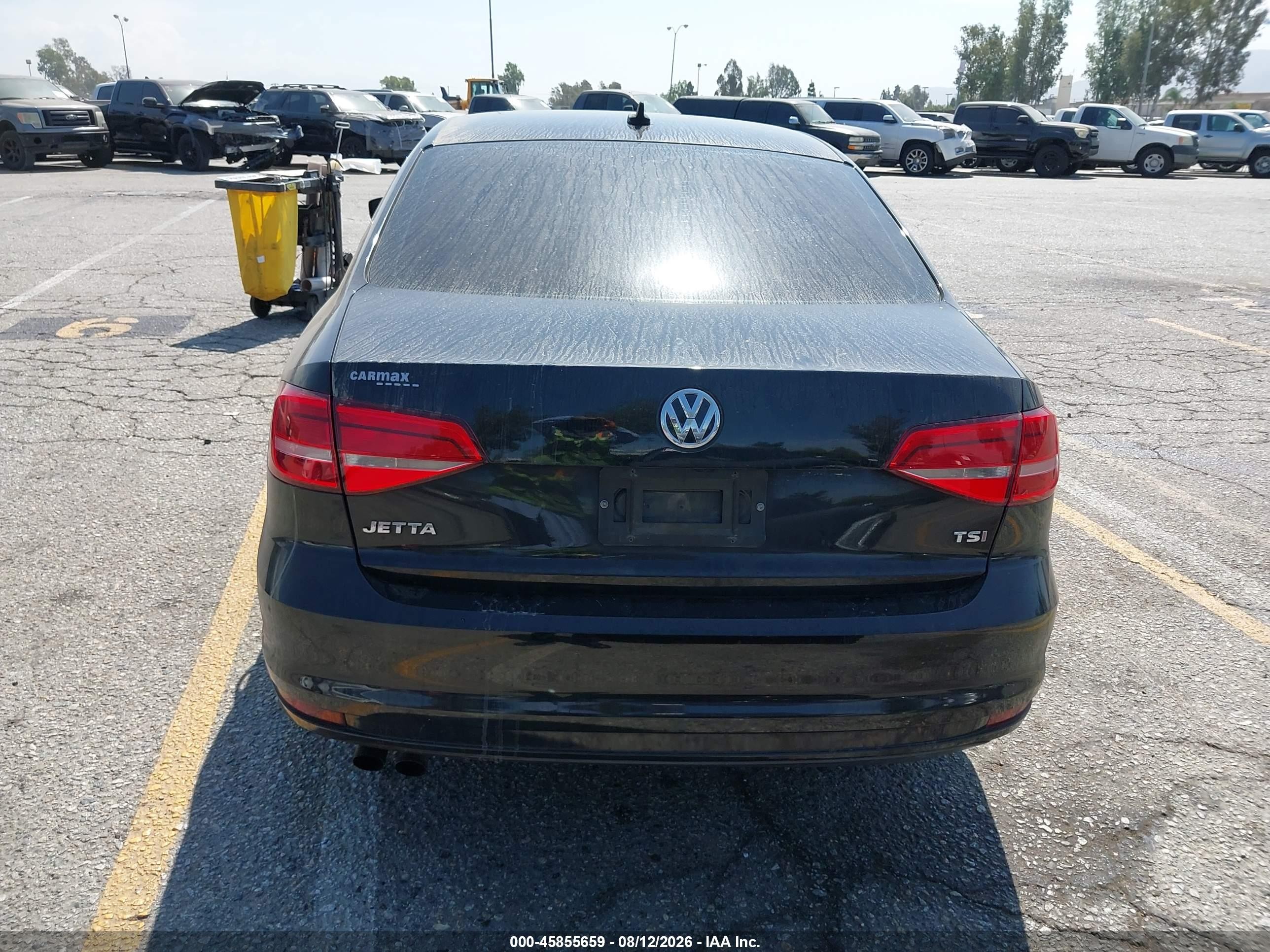 2015 Volkswagen Jetta 1.8t Sport Black vin: 3VWD17AJ7FM405662