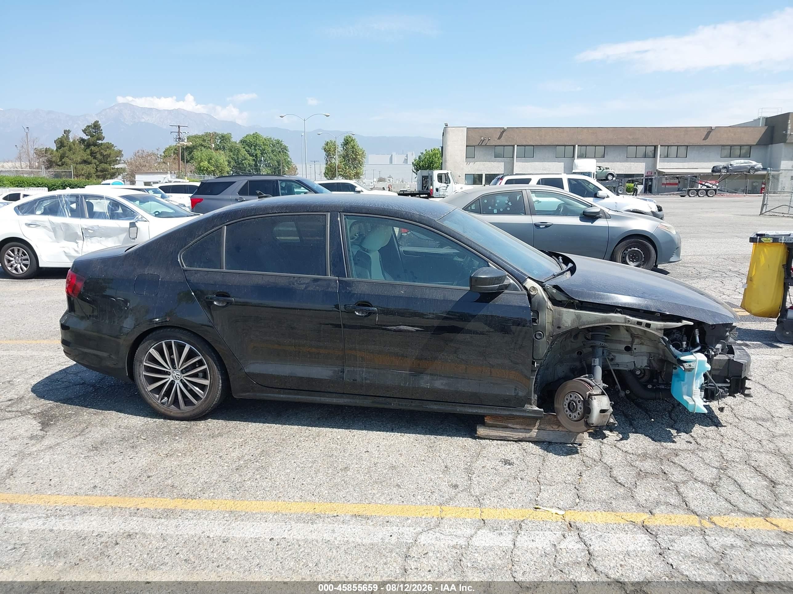 2015 Volkswagen Jetta 1.8t Sport Black vin: 3VWD17AJ7FM405662